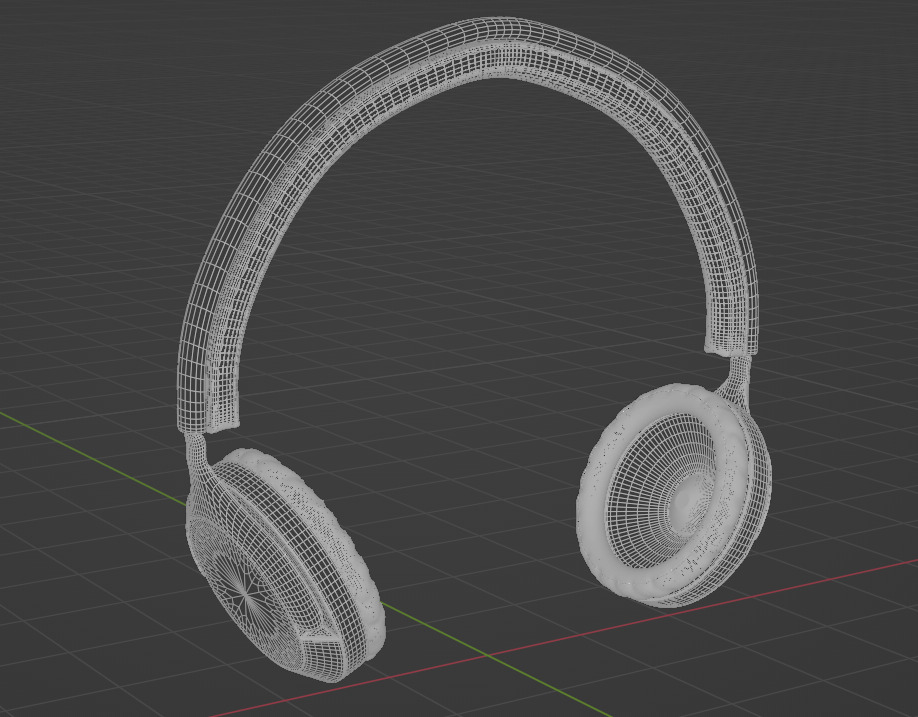 Headphone Model Low-poly 3D model_6
