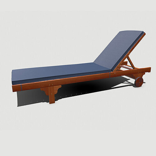 Outdoor Lounge Chair PBR Low-poly 3D model