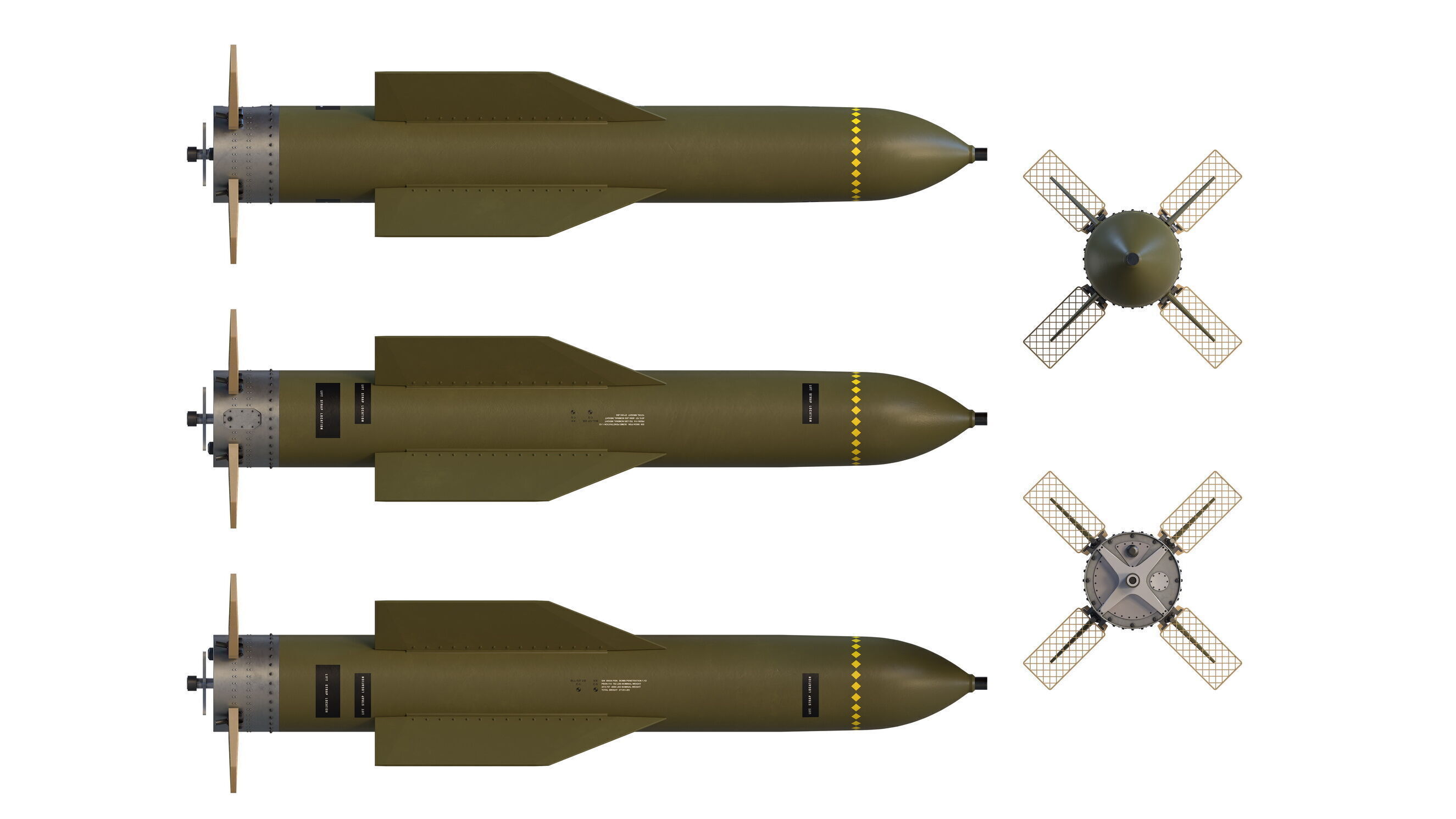 The GBU-57B MOP Massive Ordnance Penetrator  3D model_14