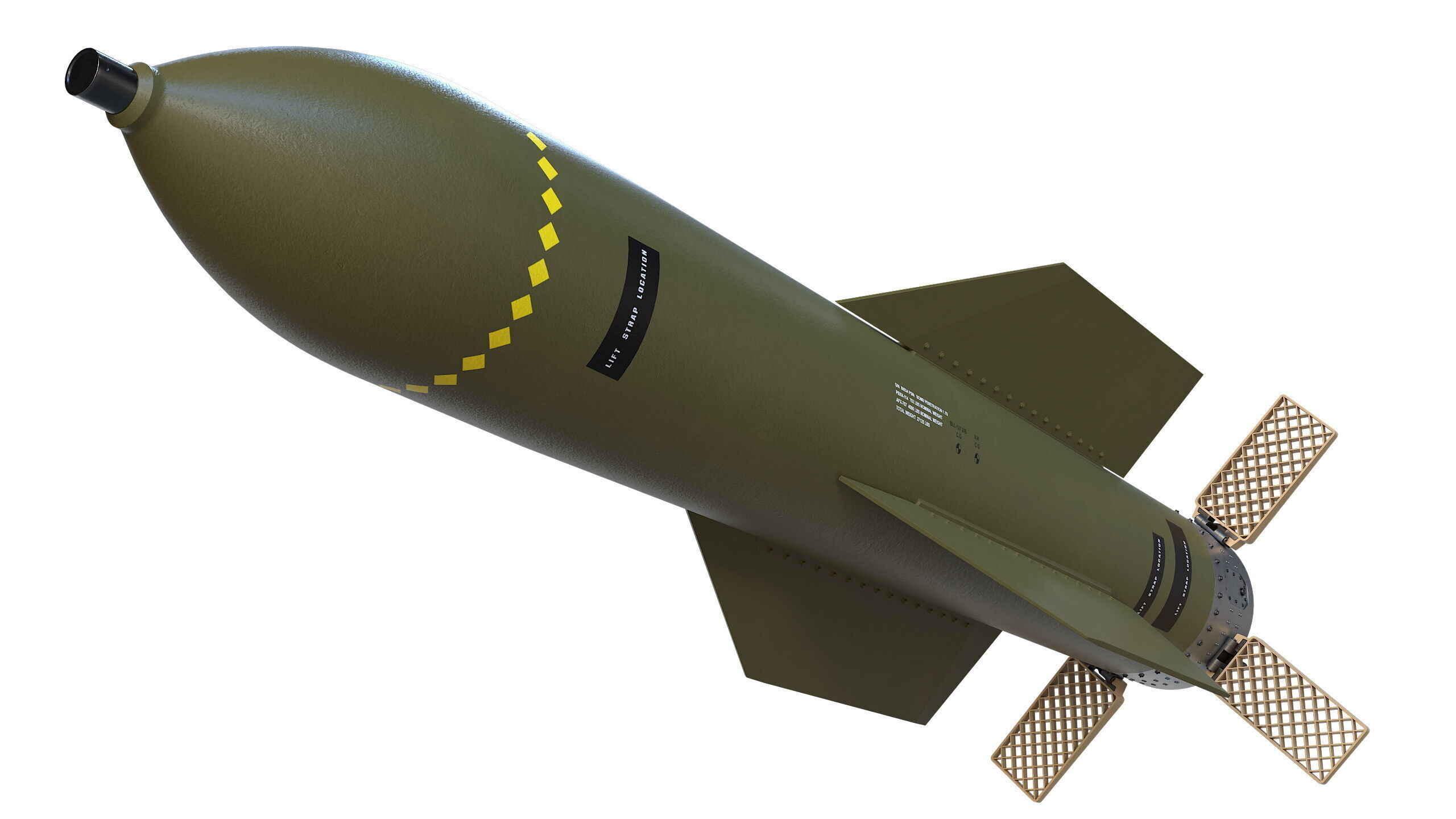 The GBU-57B MOP Massive Ordnance Penetrator  3D model_6