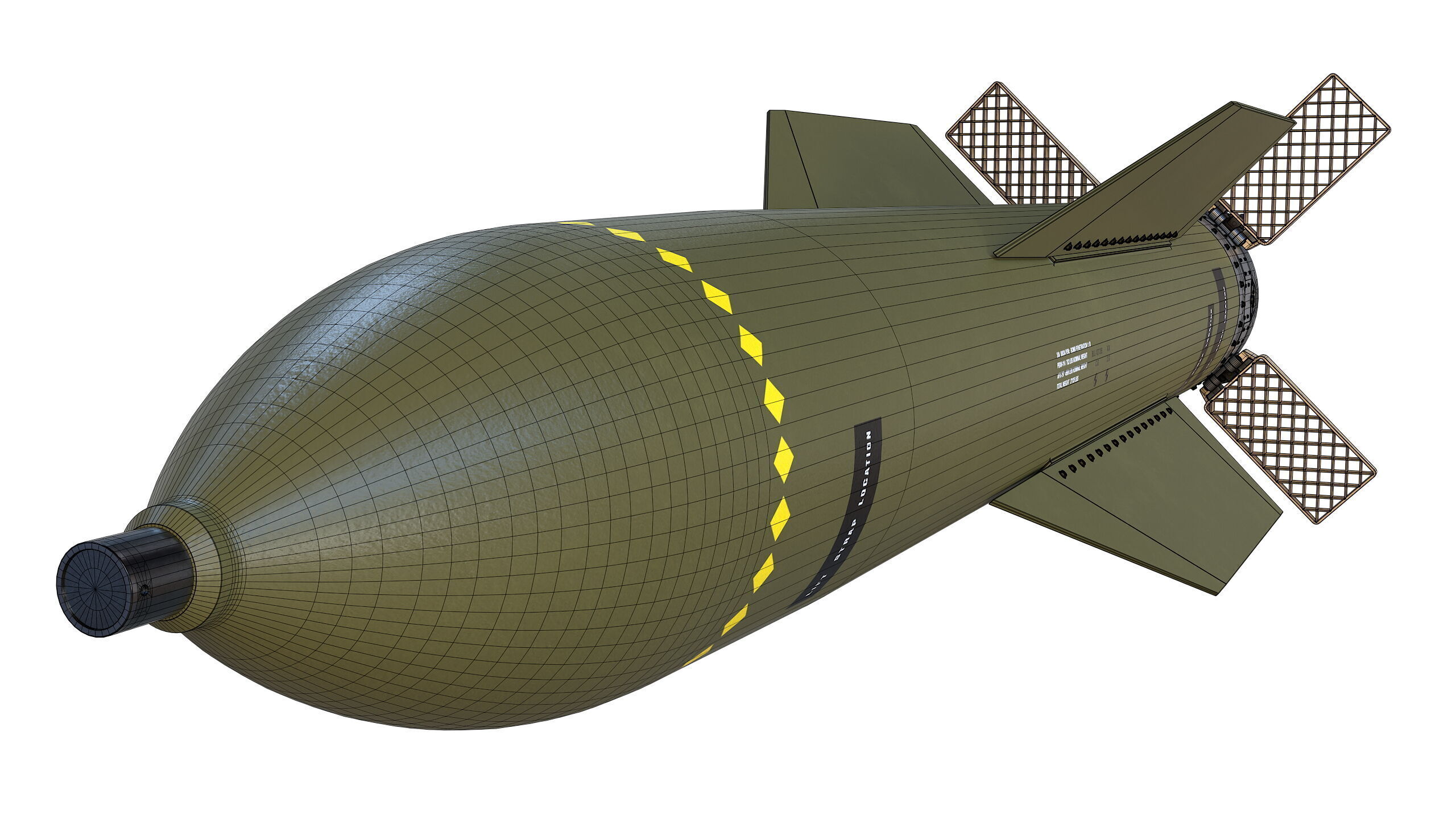 The GBU-57B MOP Massive Ordnance Penetrator  3D model_16