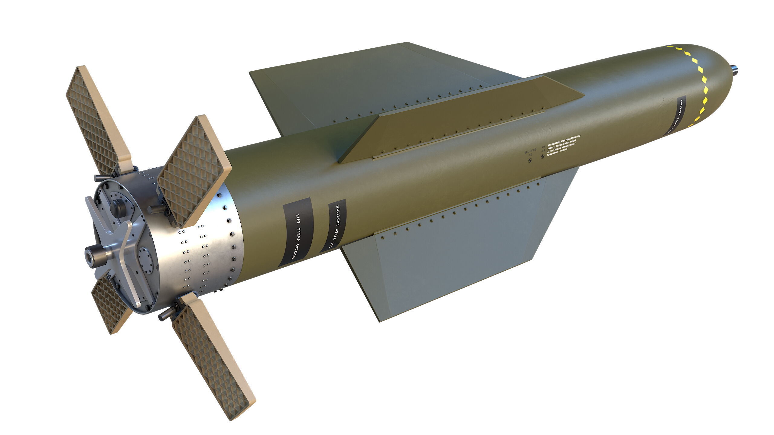 The GBU-57B MOP Massive Ordnance Penetrator  3D model_3