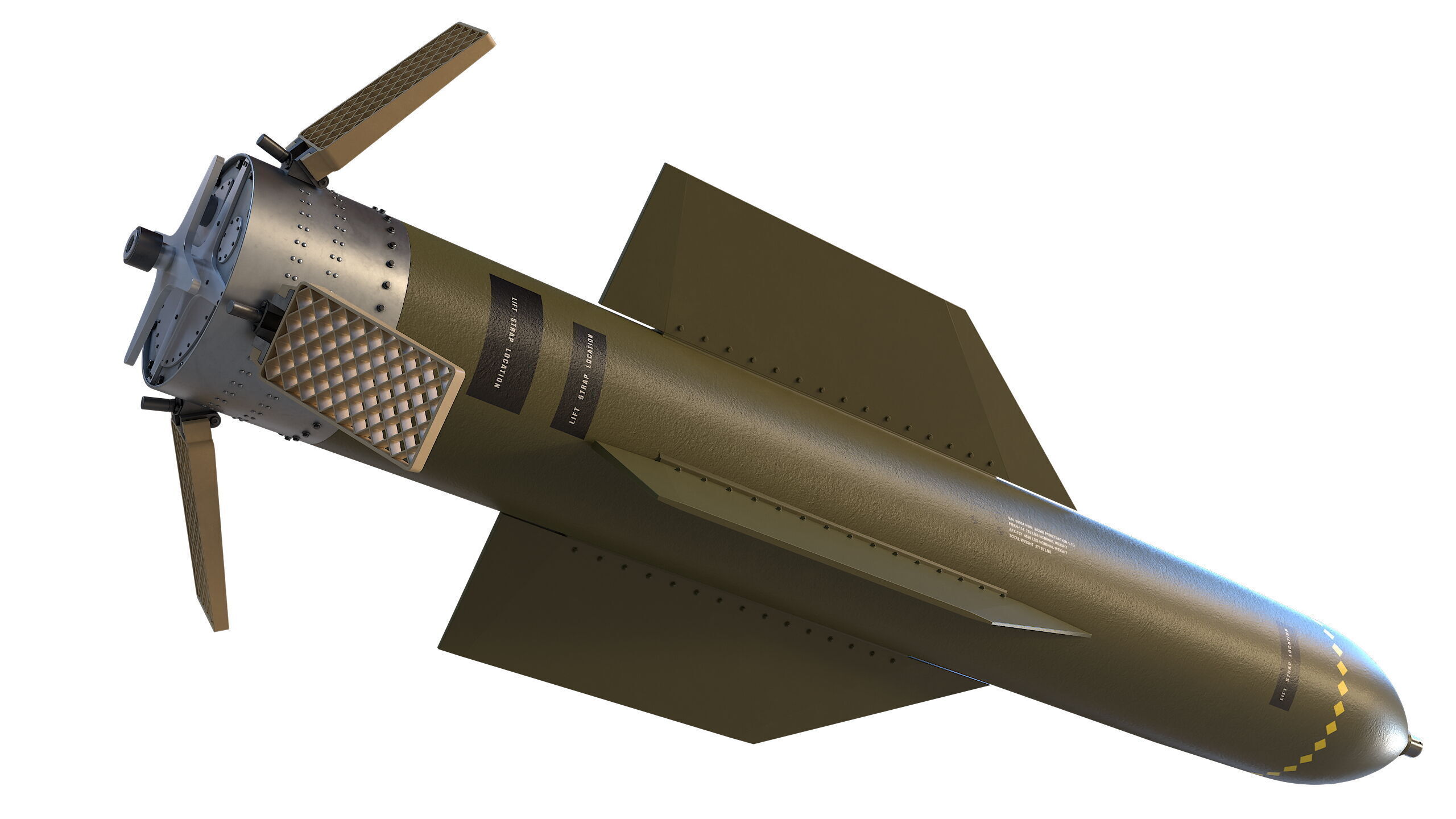 The GBU-57B MOP Massive Ordnance Penetrator  3D model_12