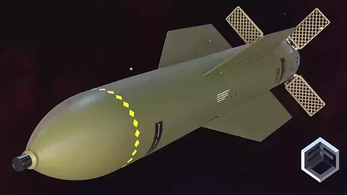 The GBU-57B MOP Massive Ordnance Penetrator  3D model