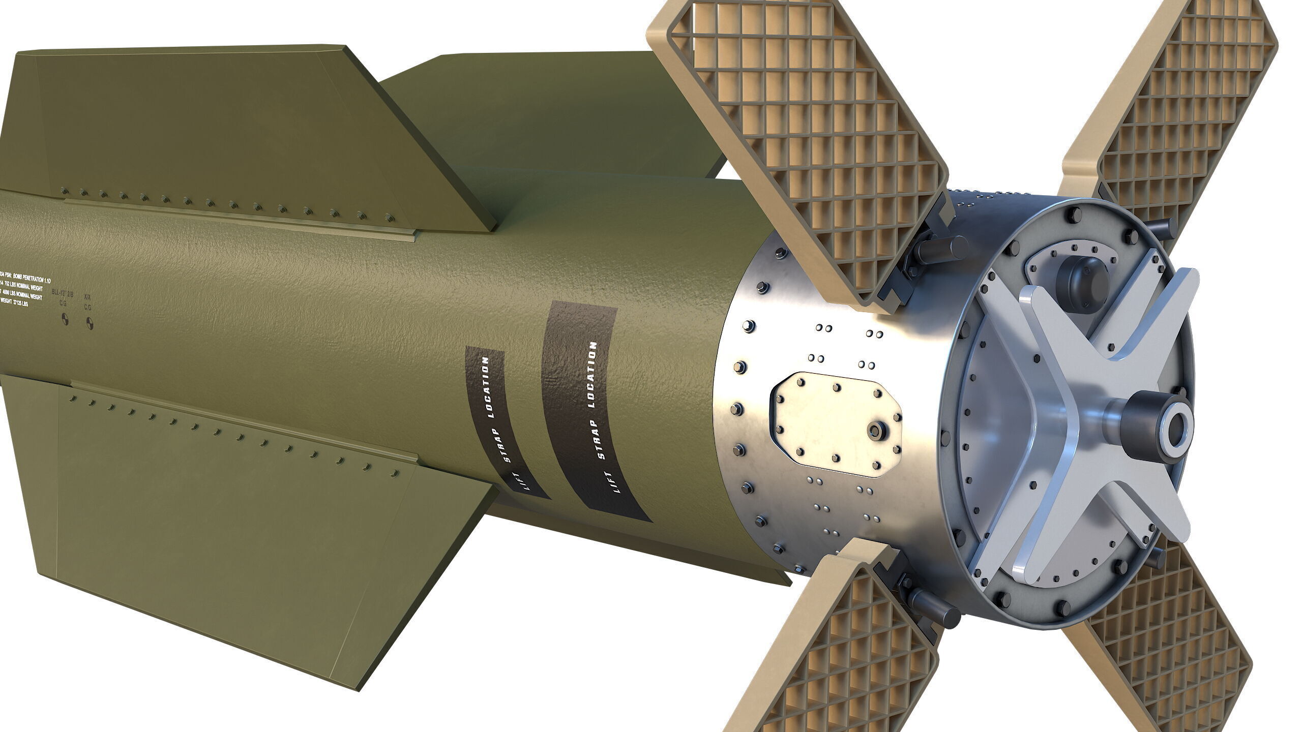 The GBU-57B MOP Massive Ordnance Penetrator  3D model_10