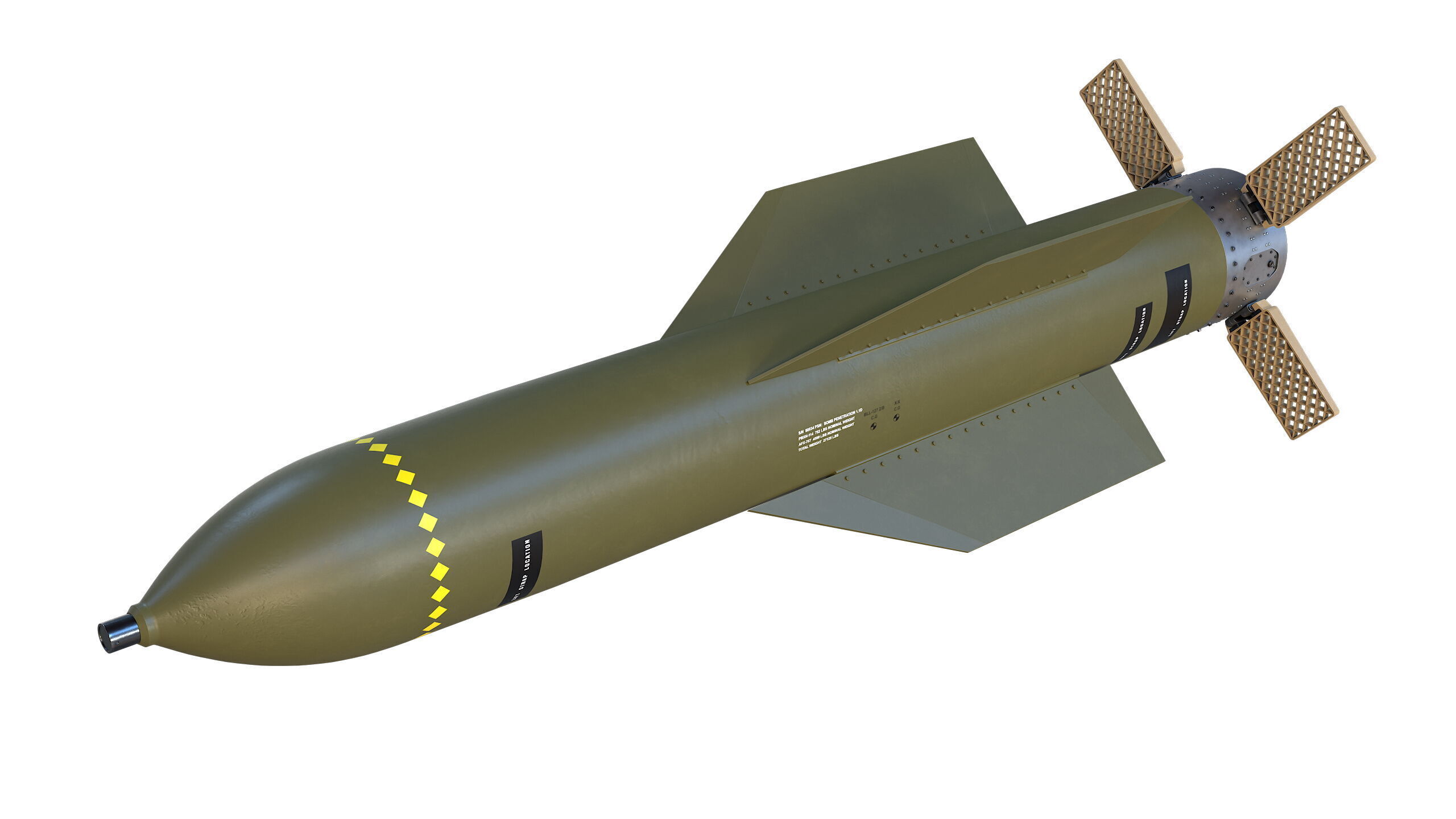 The GBU-57B MOP Massive Ordnance Penetrator  3D model_2