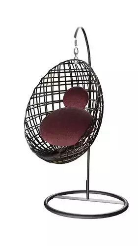 Hanging Net Chair with Lounge Sofa Base 