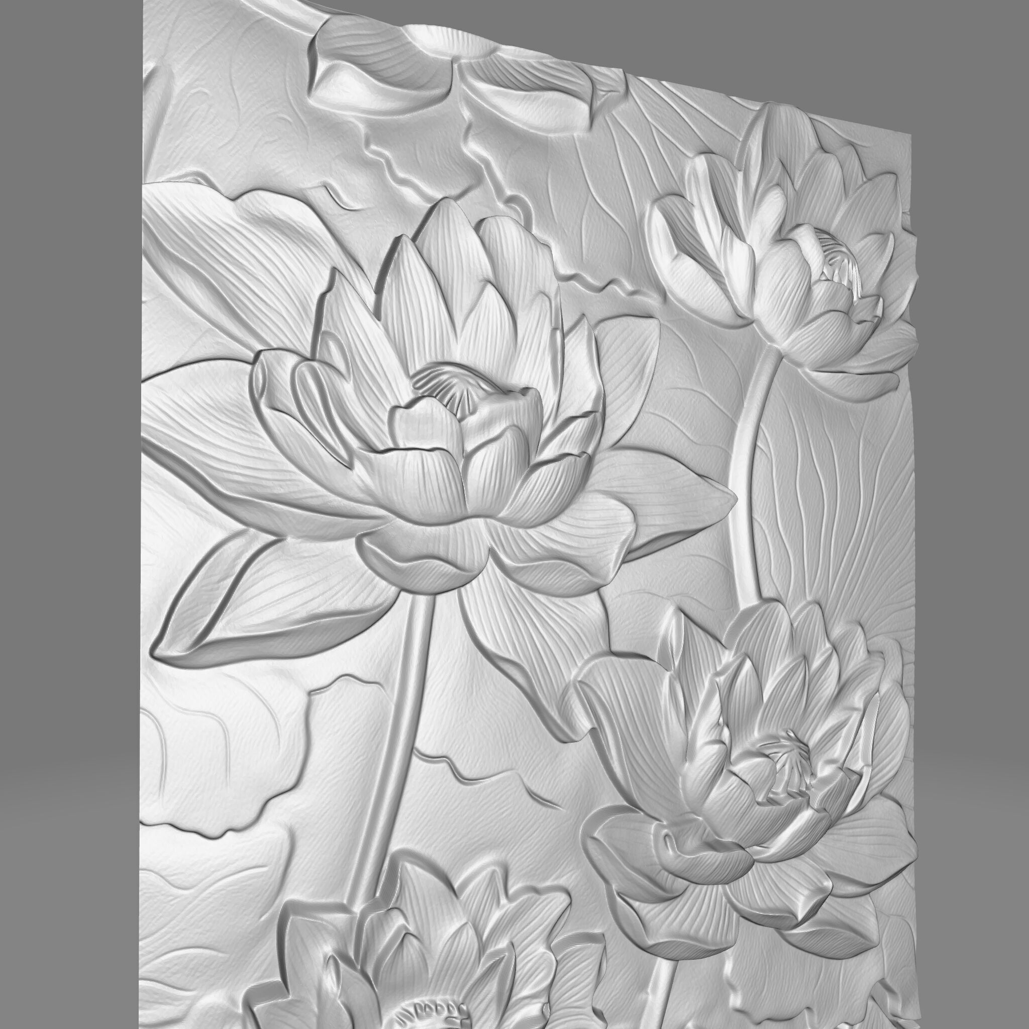 Flowers Poster 3D print model_5