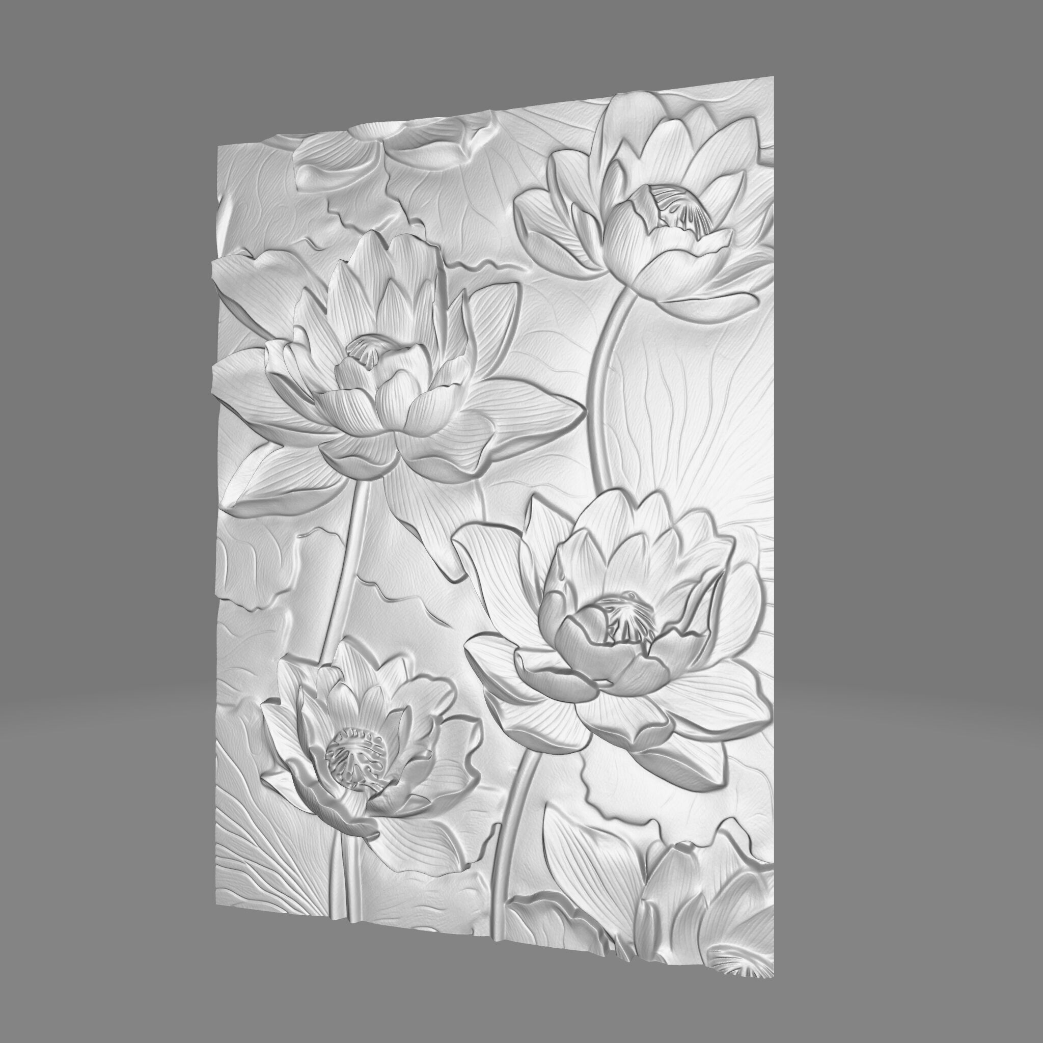 Flowers Poster 3D print model_1