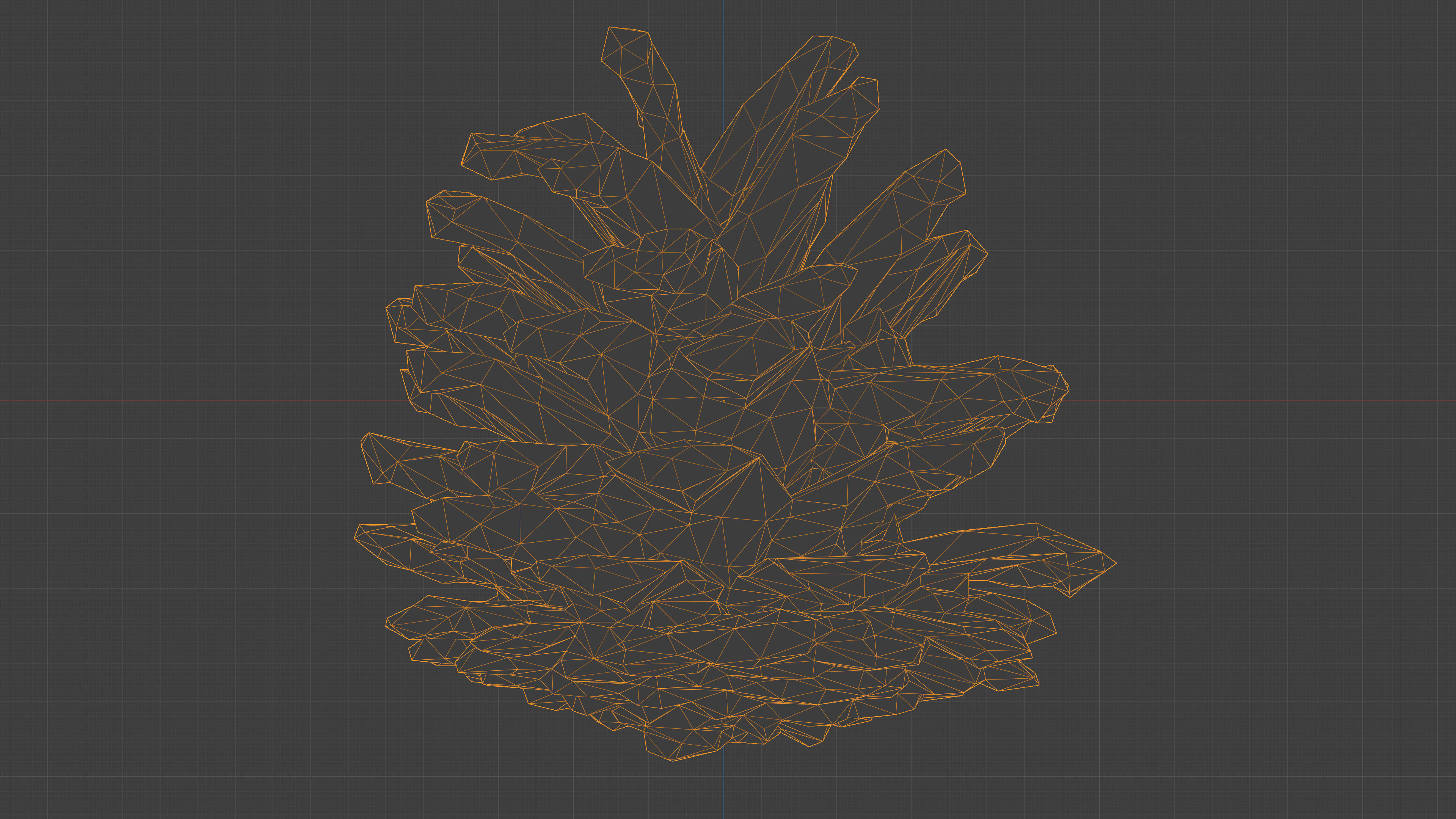 Photorealistic 3D scan of pine conifer cones Collection _8