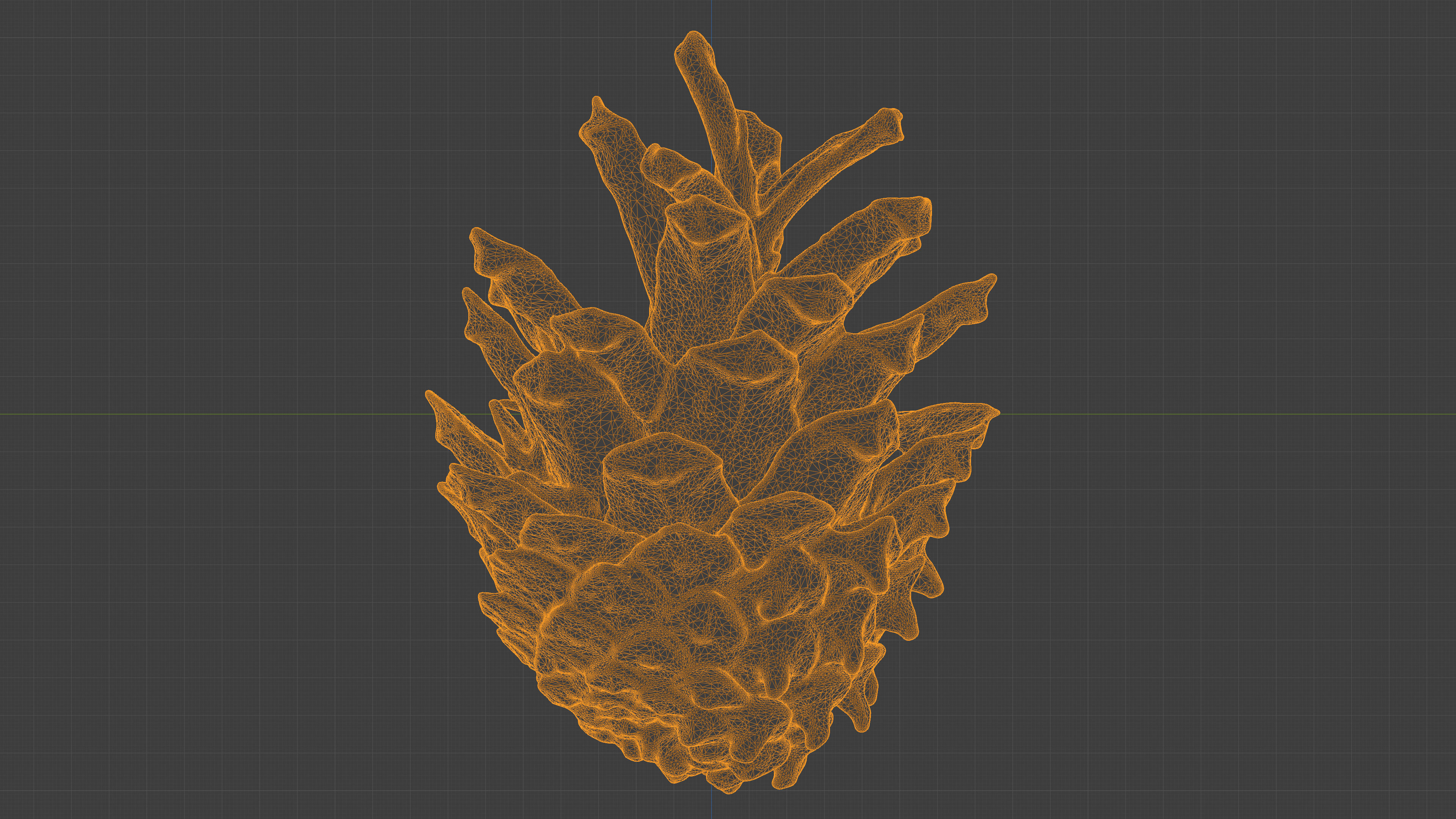 Photorealistic 3D scan of pine conifer cones Collection _19