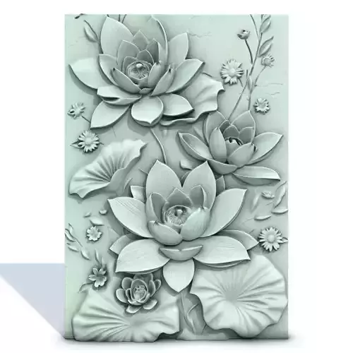 Flowers Poster 2 3D print model