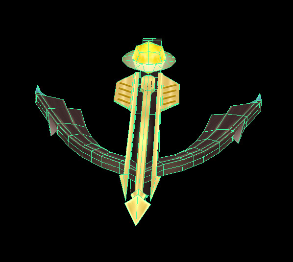 crossbow lowpoly Low-poly 3D model_5