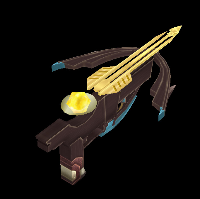 crossbow lowpoly Low-poly 3D model_2