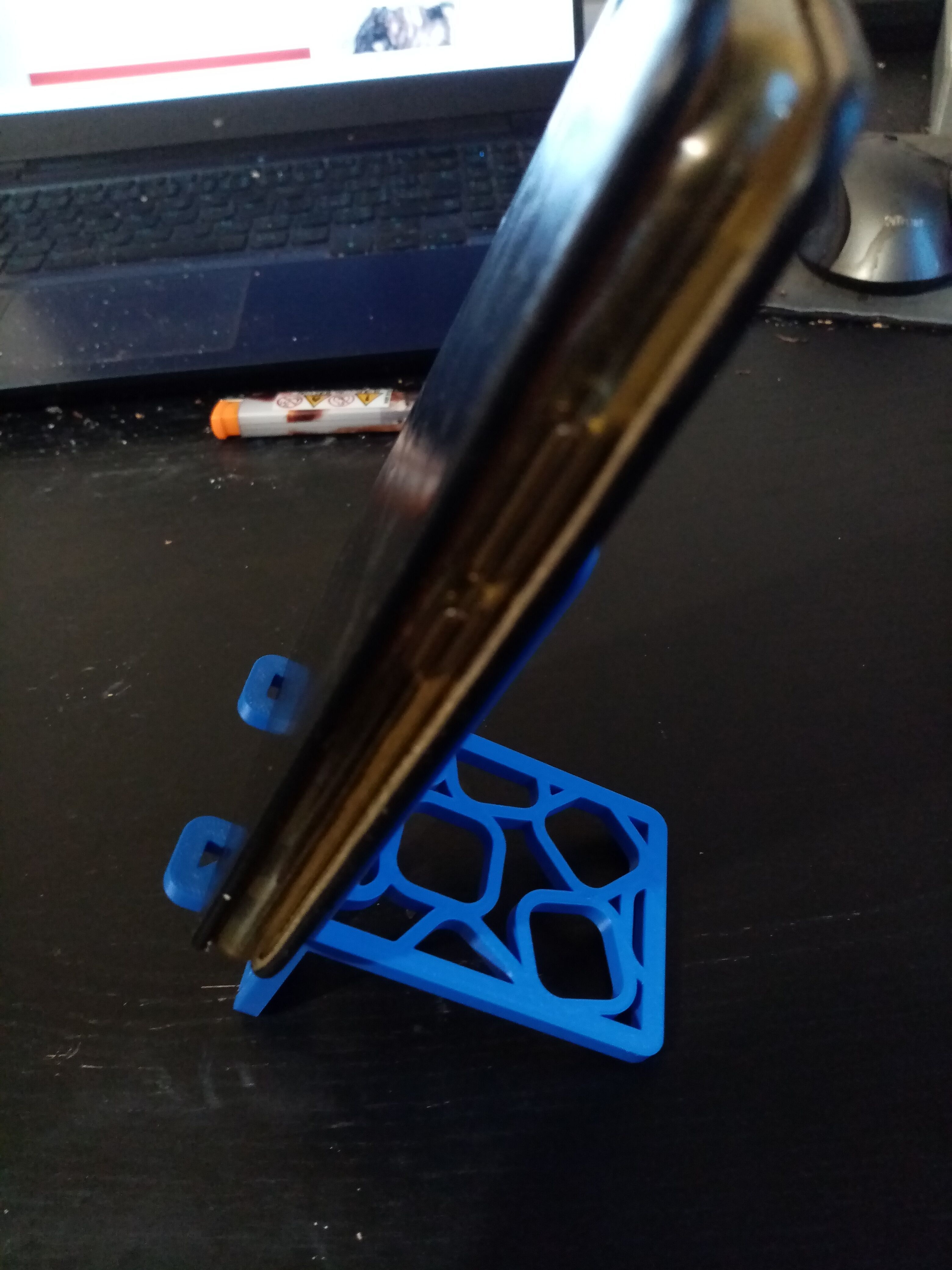 Phone stand holder foldable easy print 3D print model_7