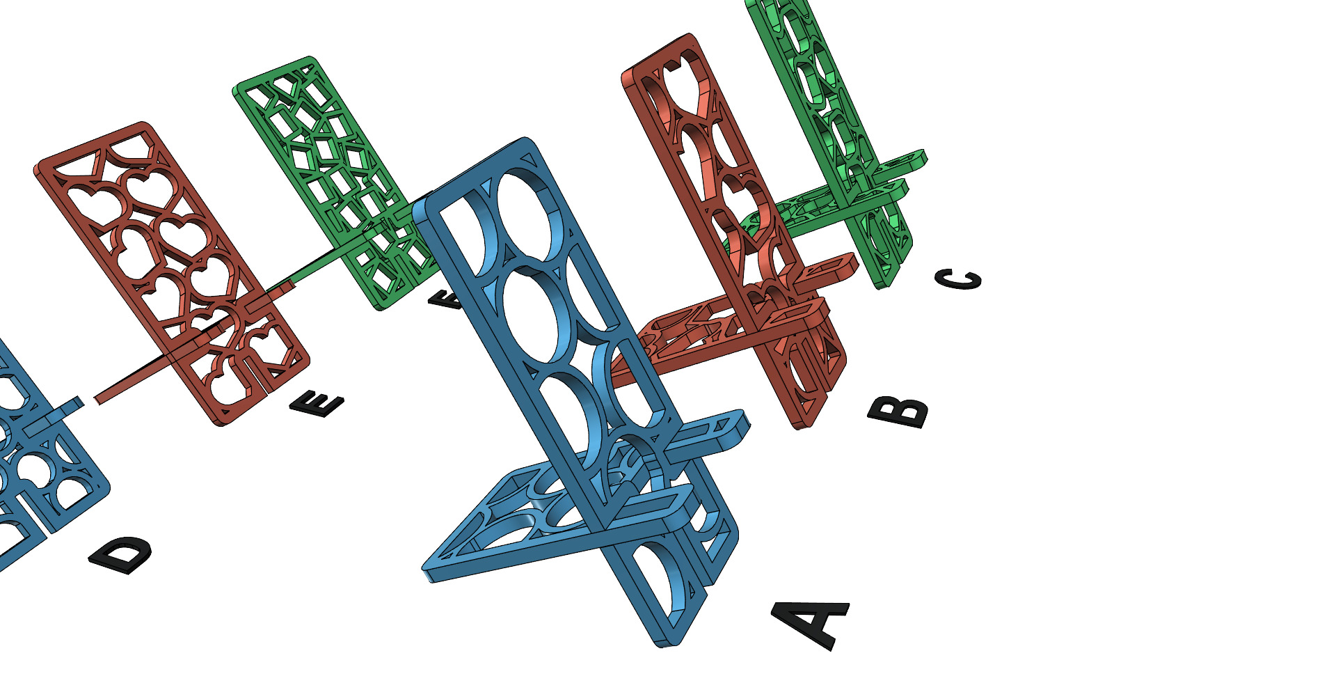 Phone stand holder foldable easy print 3D print model_3