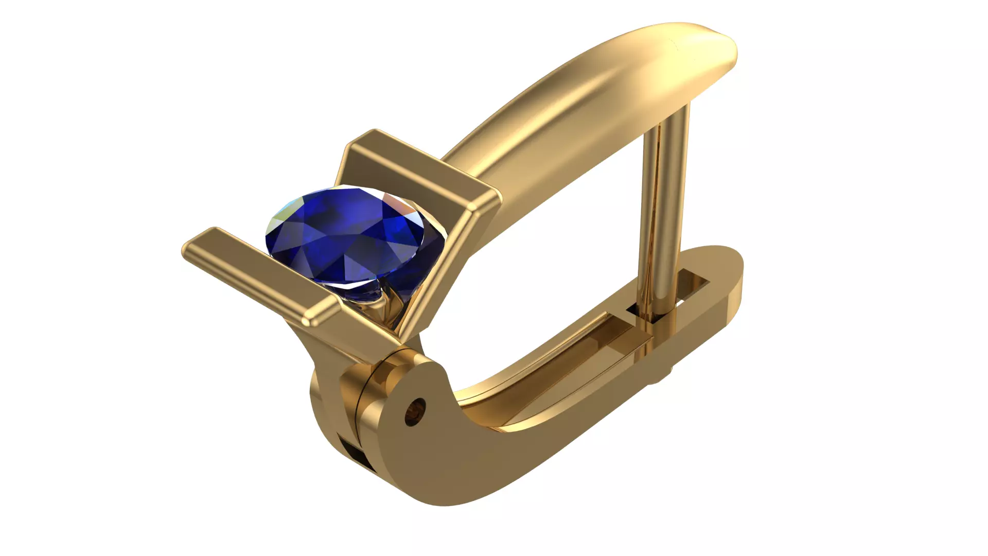 Golden Elegance Meets Blue Passion - Earring Collection--DL01-- 3D print model
