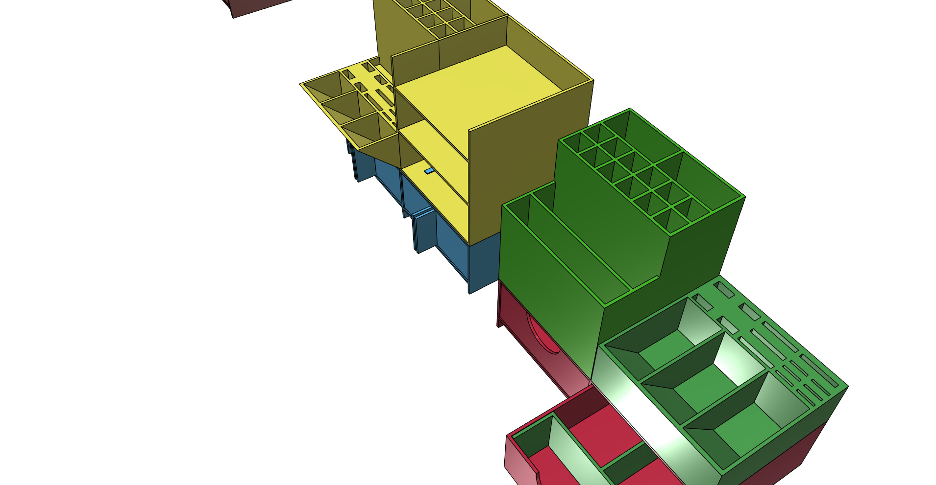 Organizer office desk table rebuildable easy print 3D print model_10