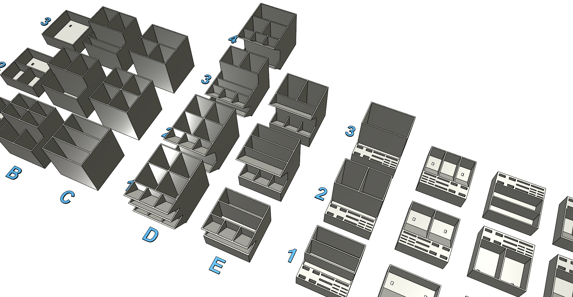 Organizer office desk table rebuildable easy print 3D print model_5