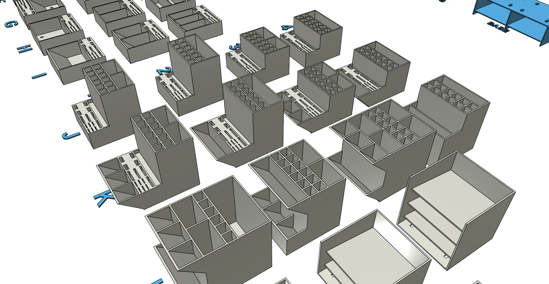 Organizer office desk table rebuildable easy print 3D print model_7