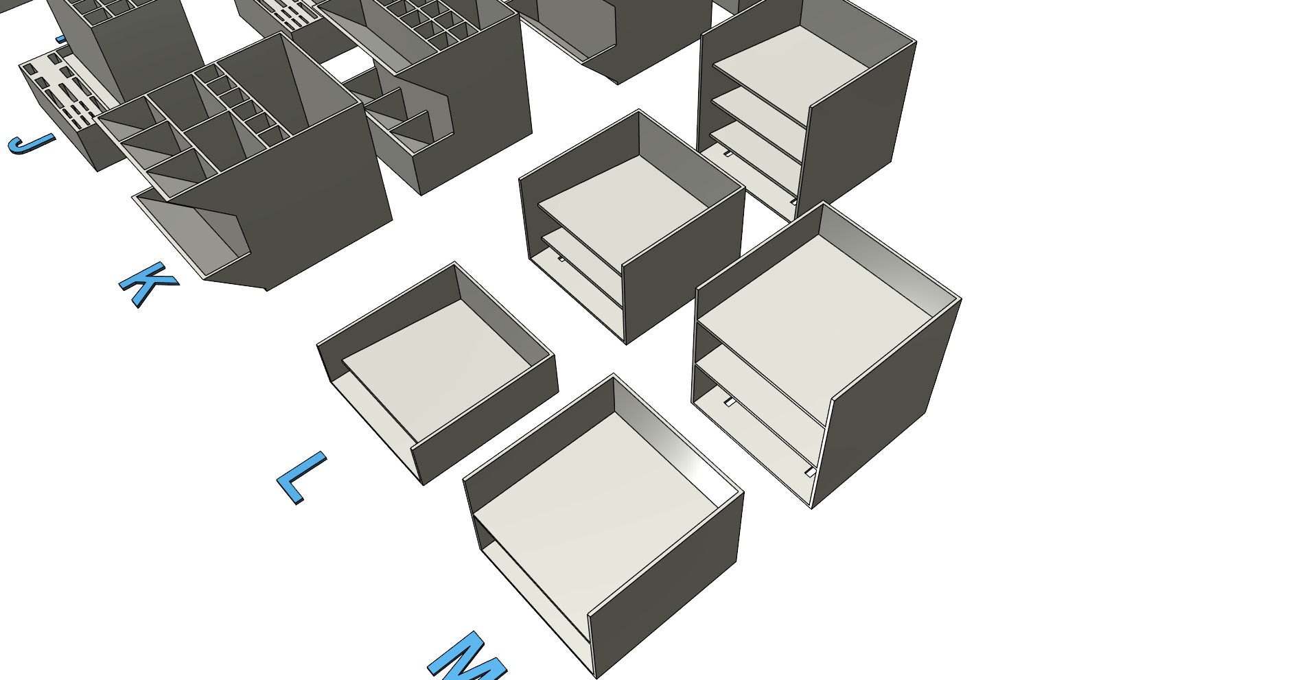 Organizer office desk table rebuildable easy print 3D print model_8