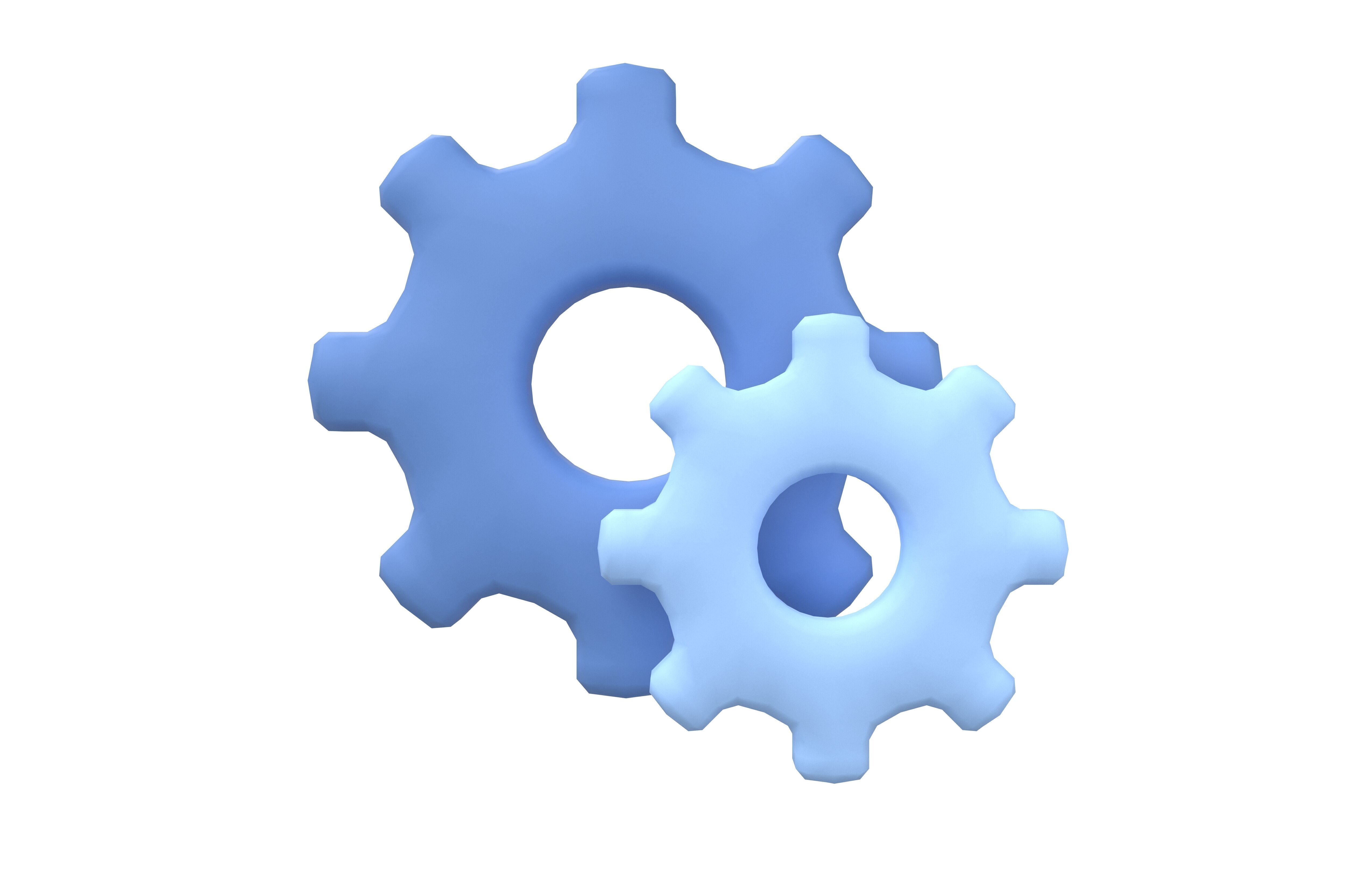 Setting Error Icon V1 001 Low-poly 3D model_1