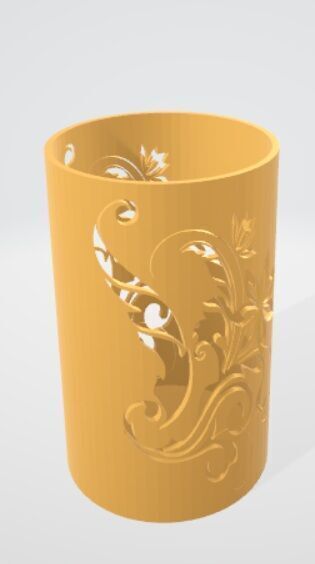 pen holder 3D print model_3