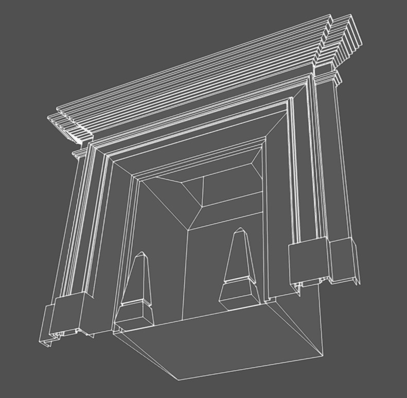 Fireplace 04 Low-poly 3D model_8