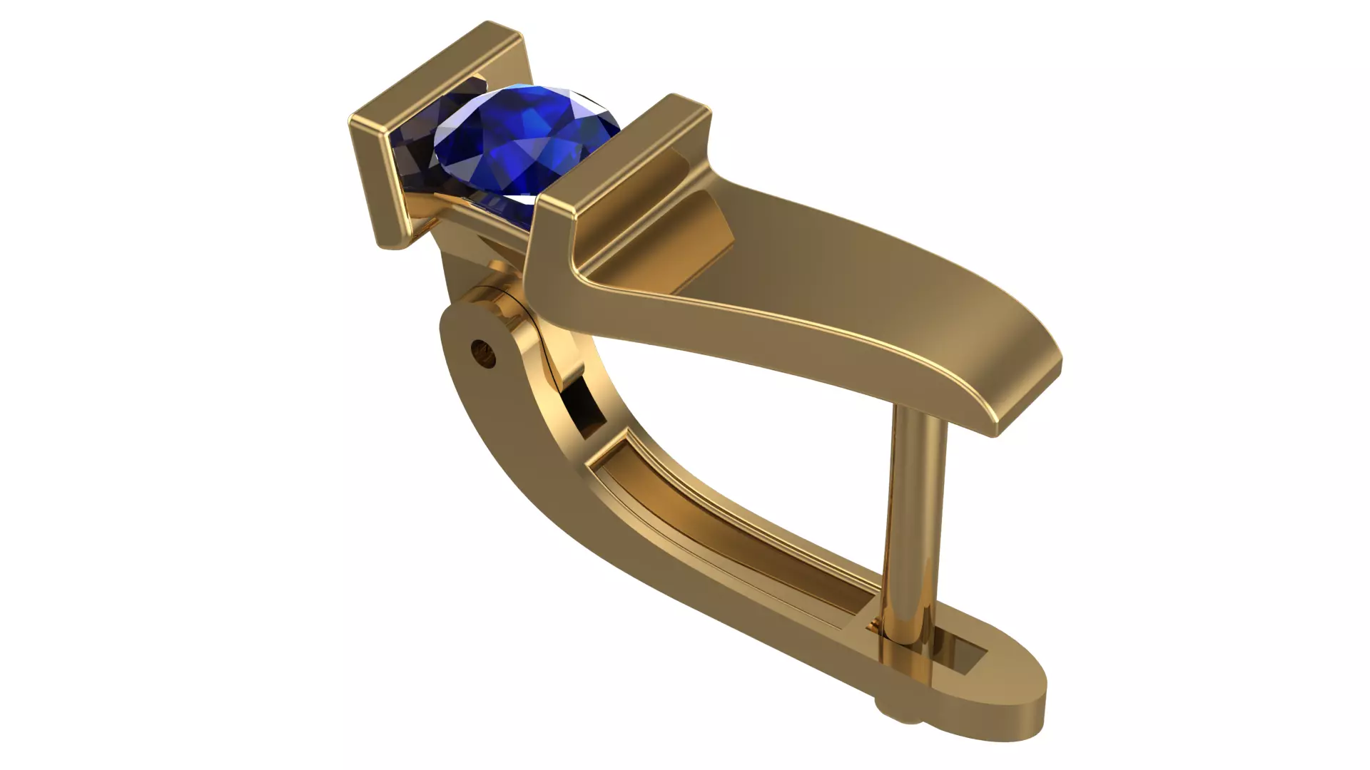 Golden Elegance Meets Blue Passion - Earring Collection--DL02-- 3D print model