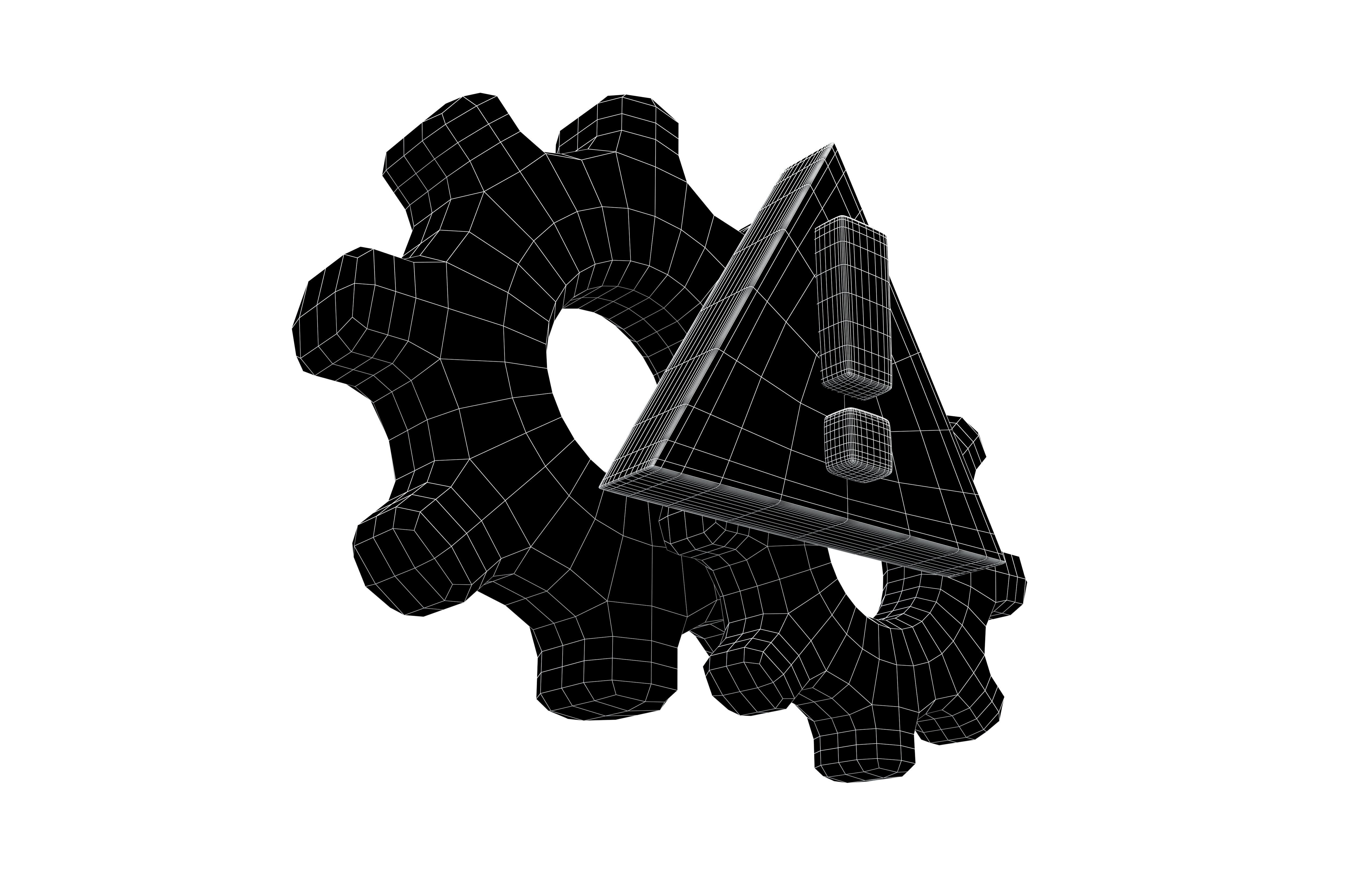 Setting Error Icon V1 001 Low-poly 3D model_7