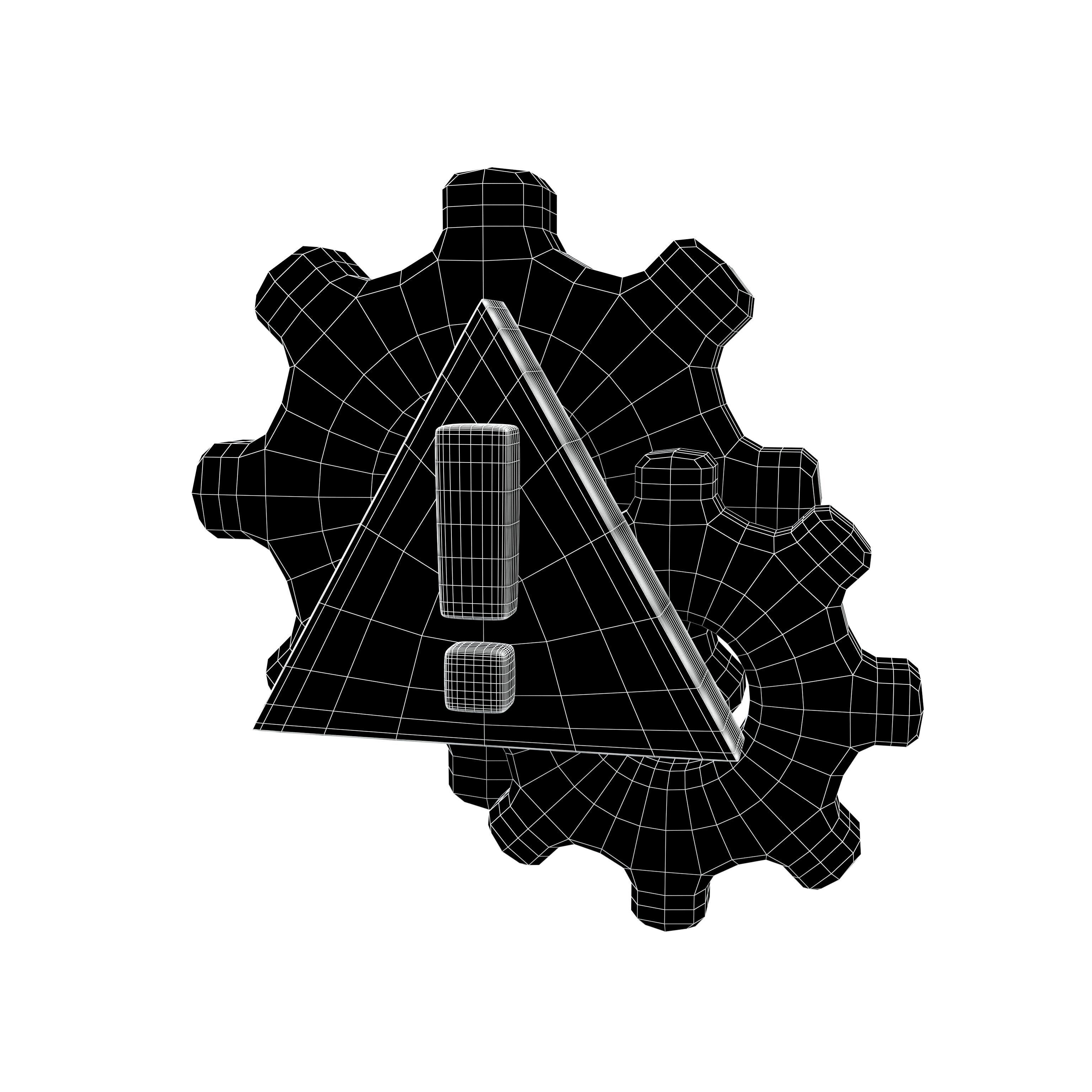 Setting Error Icon V1 001 Low-poly 3D model_4