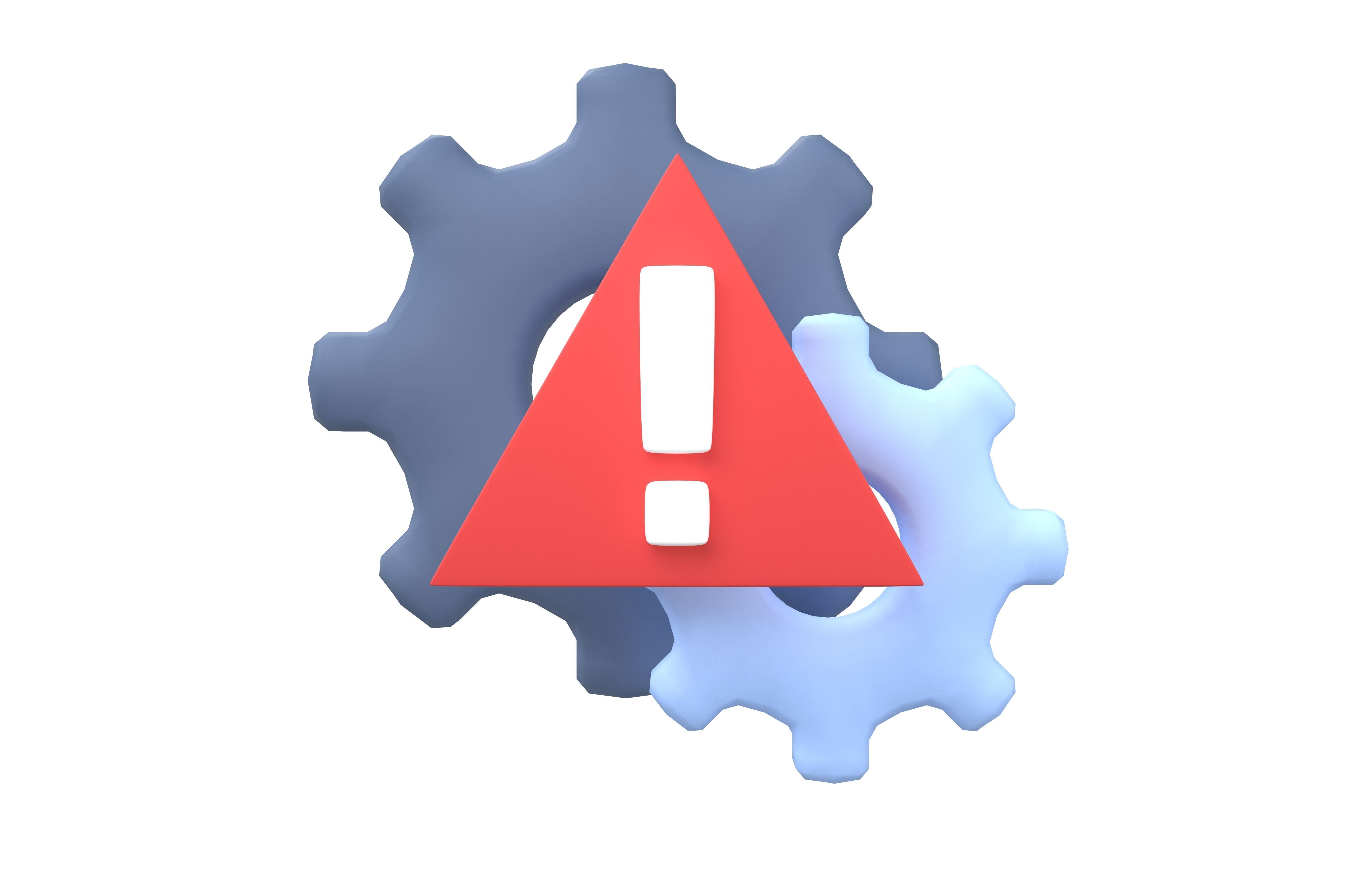 Setting Error Icon V1 001 Low-poly 3D model_1