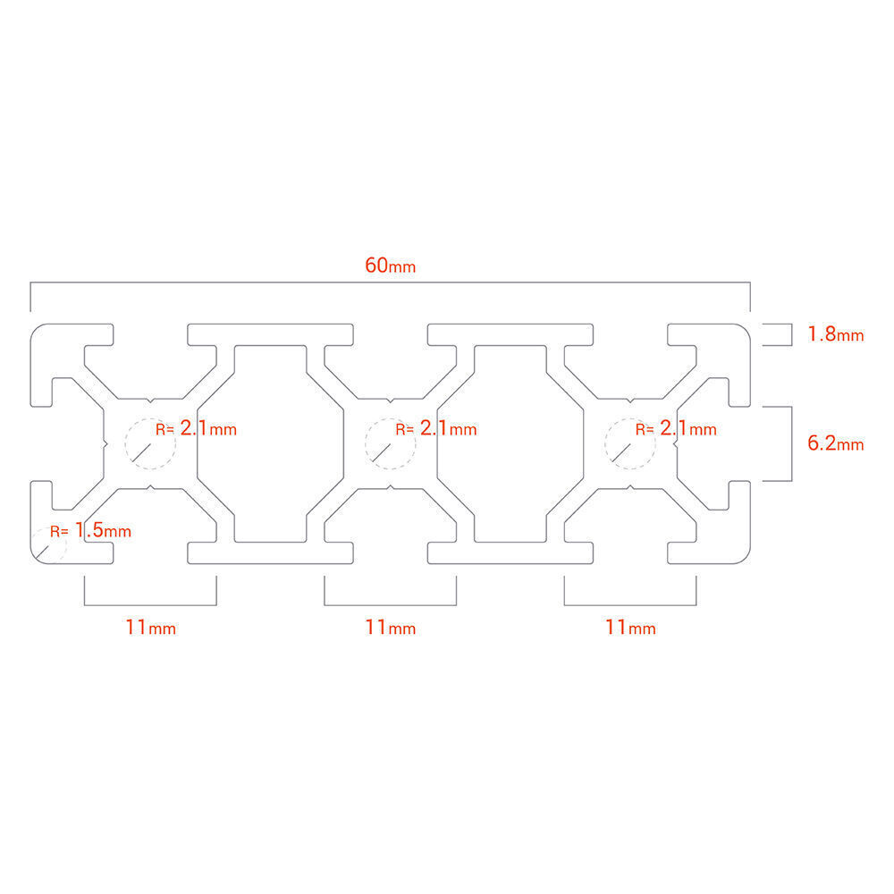 2060 T-Slot Profile for DIY Projects 3D print model_2