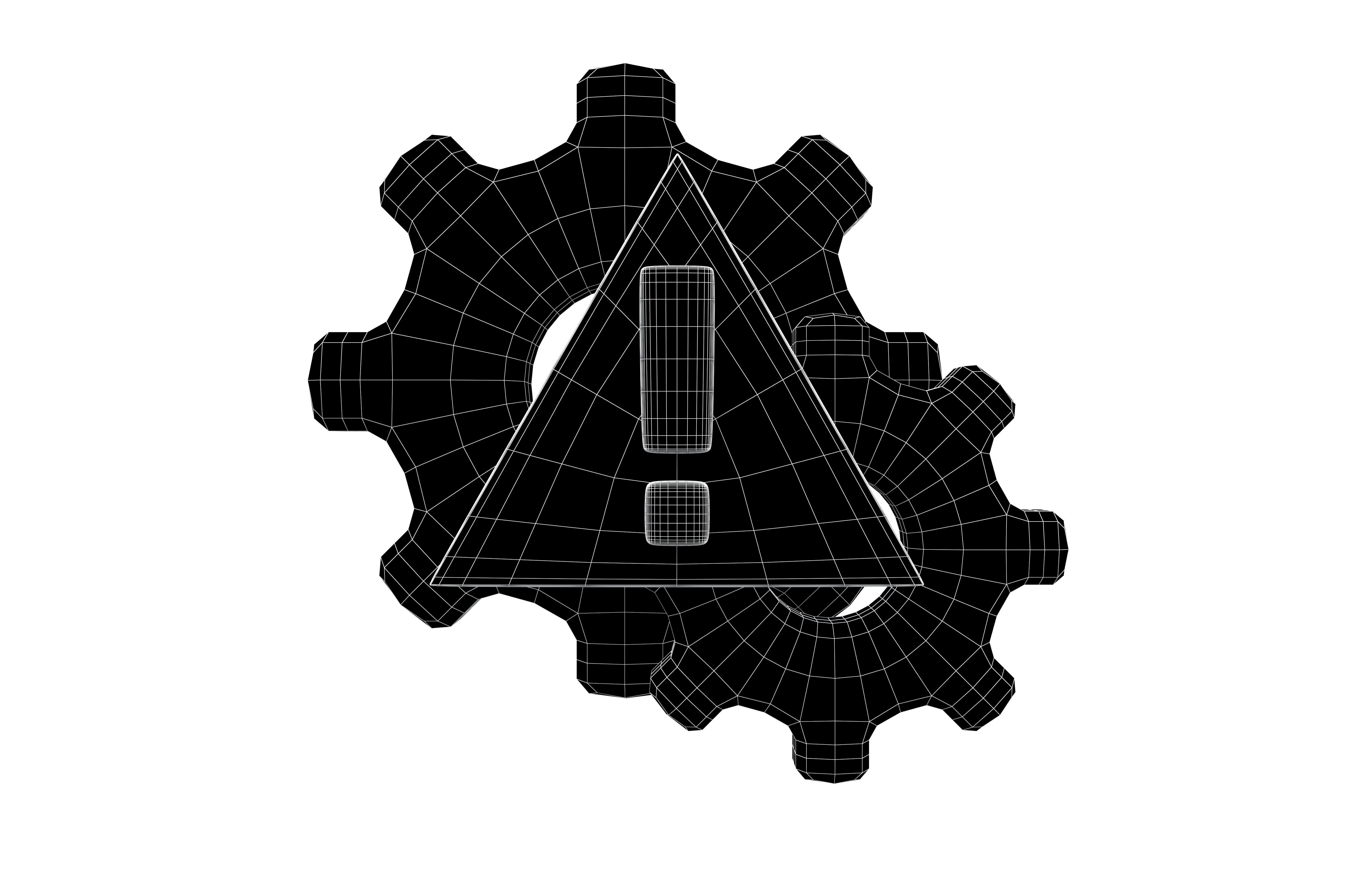 Setting Error Icon V1 002 Low-poly 3D model_5
