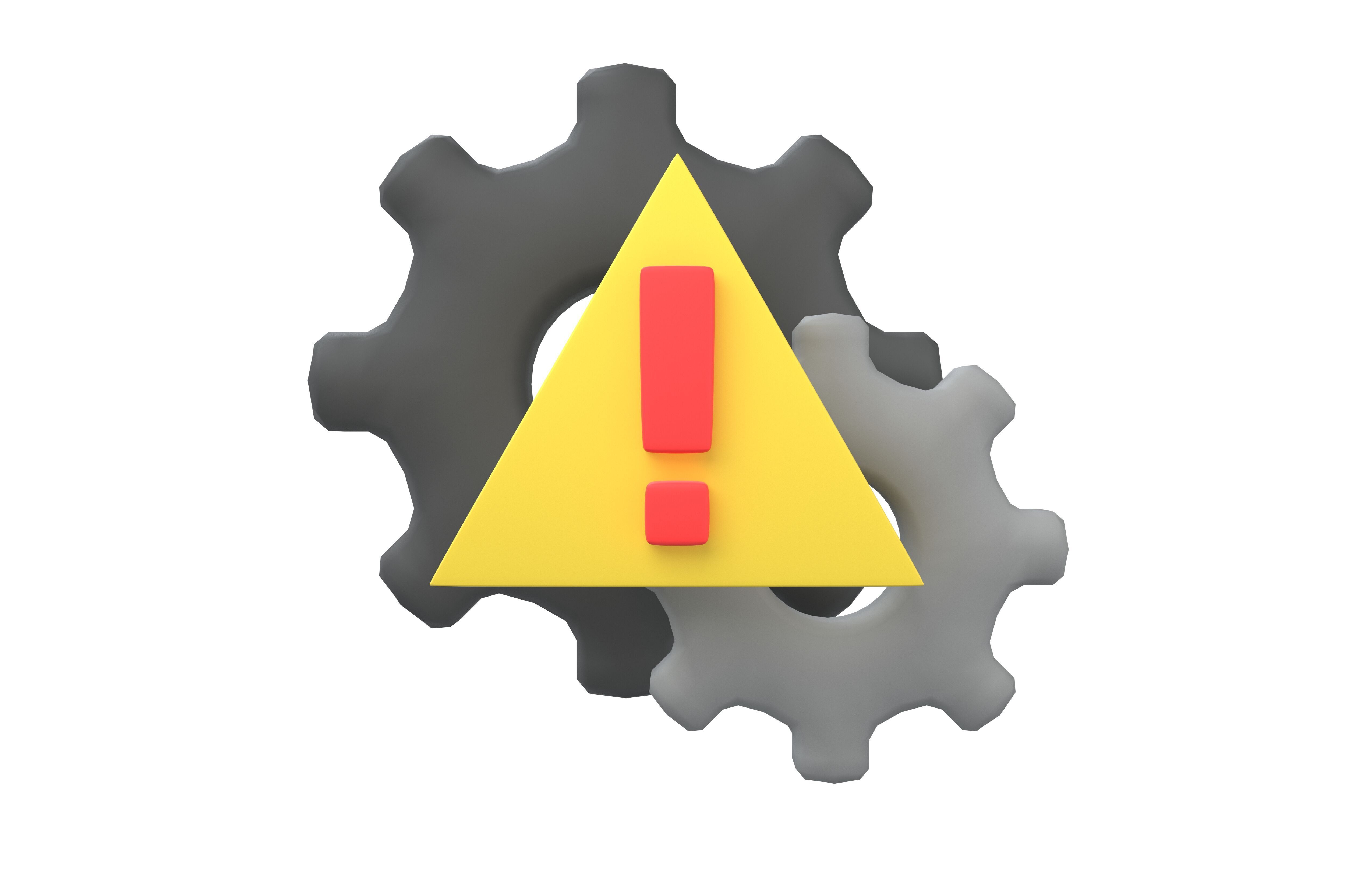 Setting Error Icon V1 002 Low-poly 3D model_1