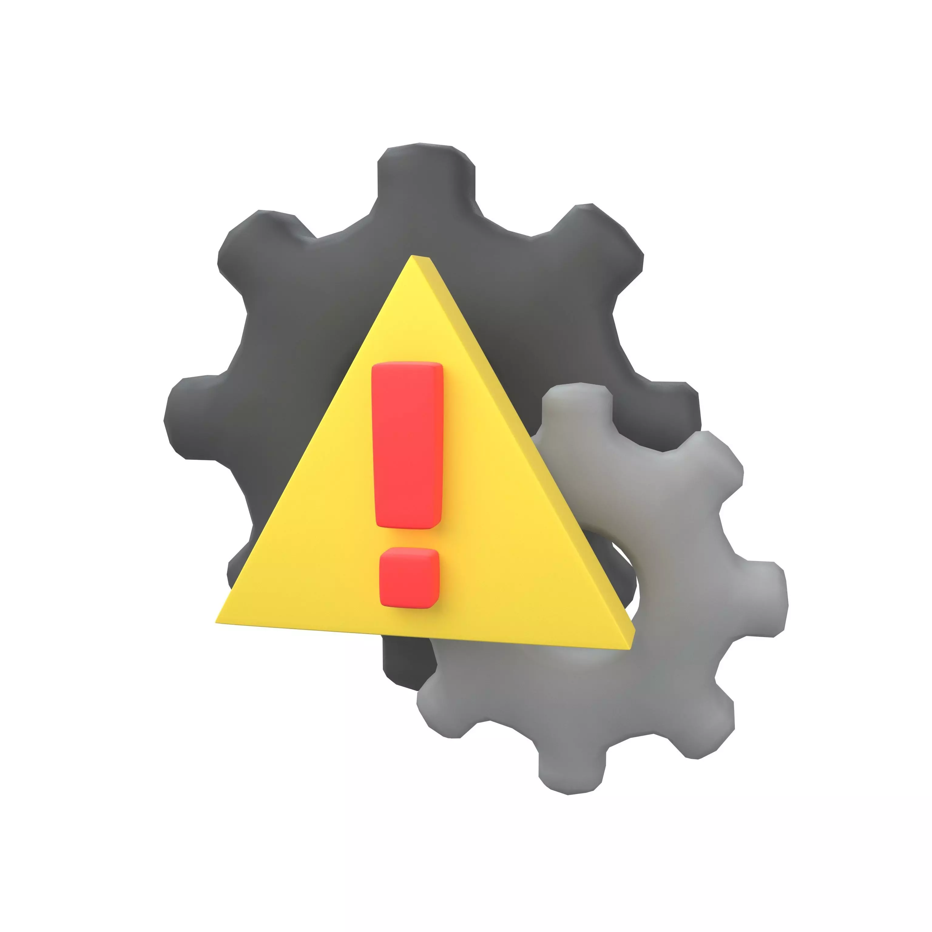 Setting Error Icon V1 002 Low-poly 3D model_0