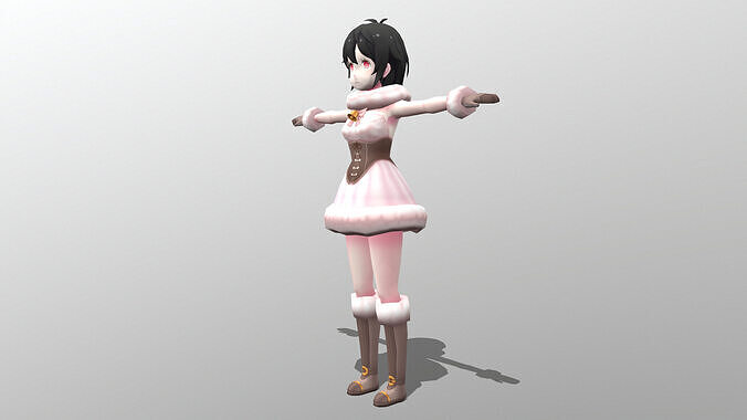 Fuyume Sheep 02 Low-poly 3D model