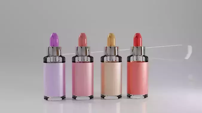 Serum Bottle Model  Cosmetic Dropper 