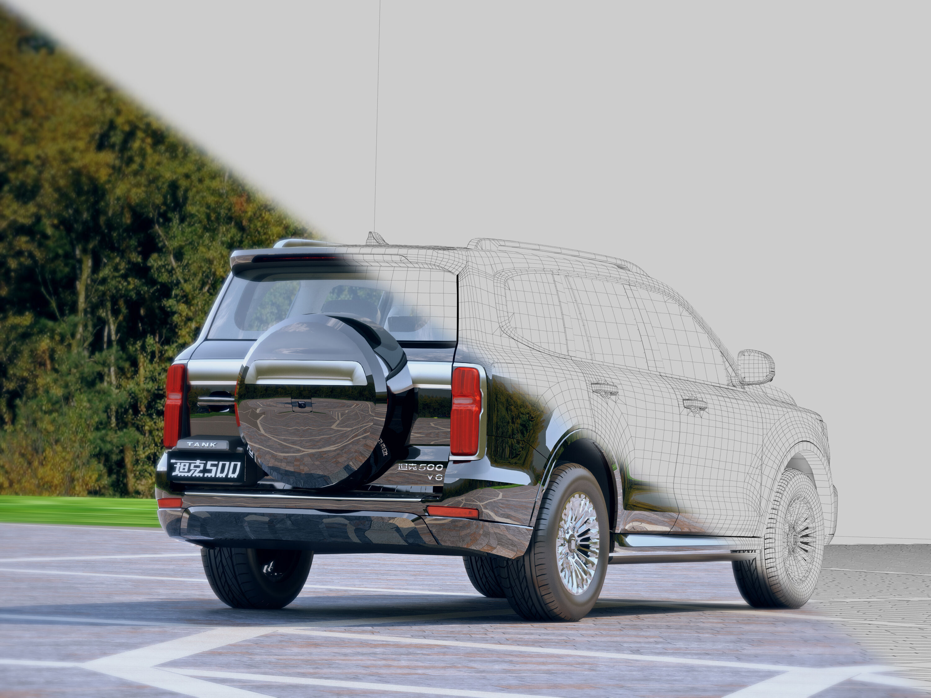 Tank 500 Hi4-T 3D model_3