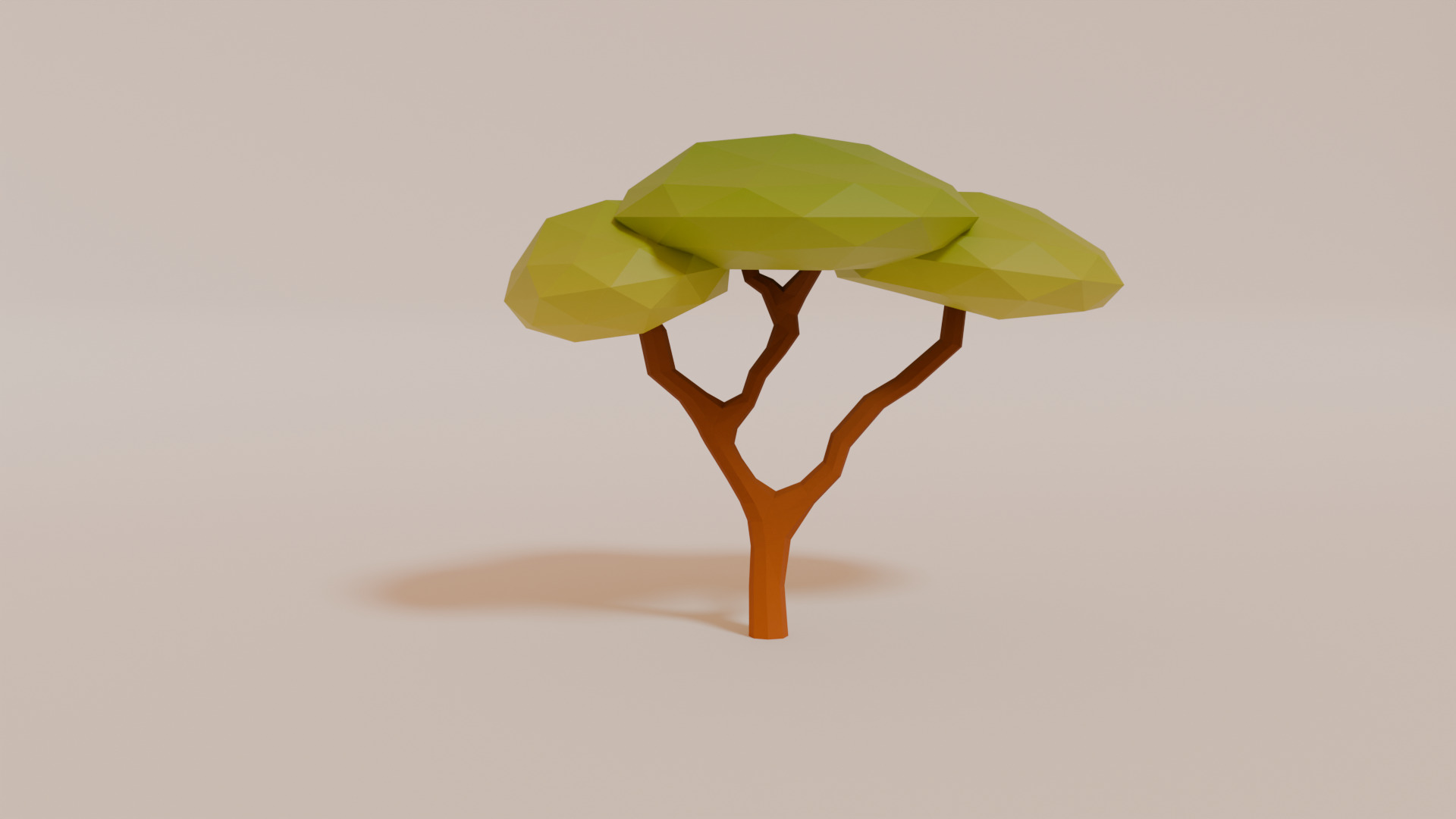Tree Low Poly Low-poly 3D model_3
