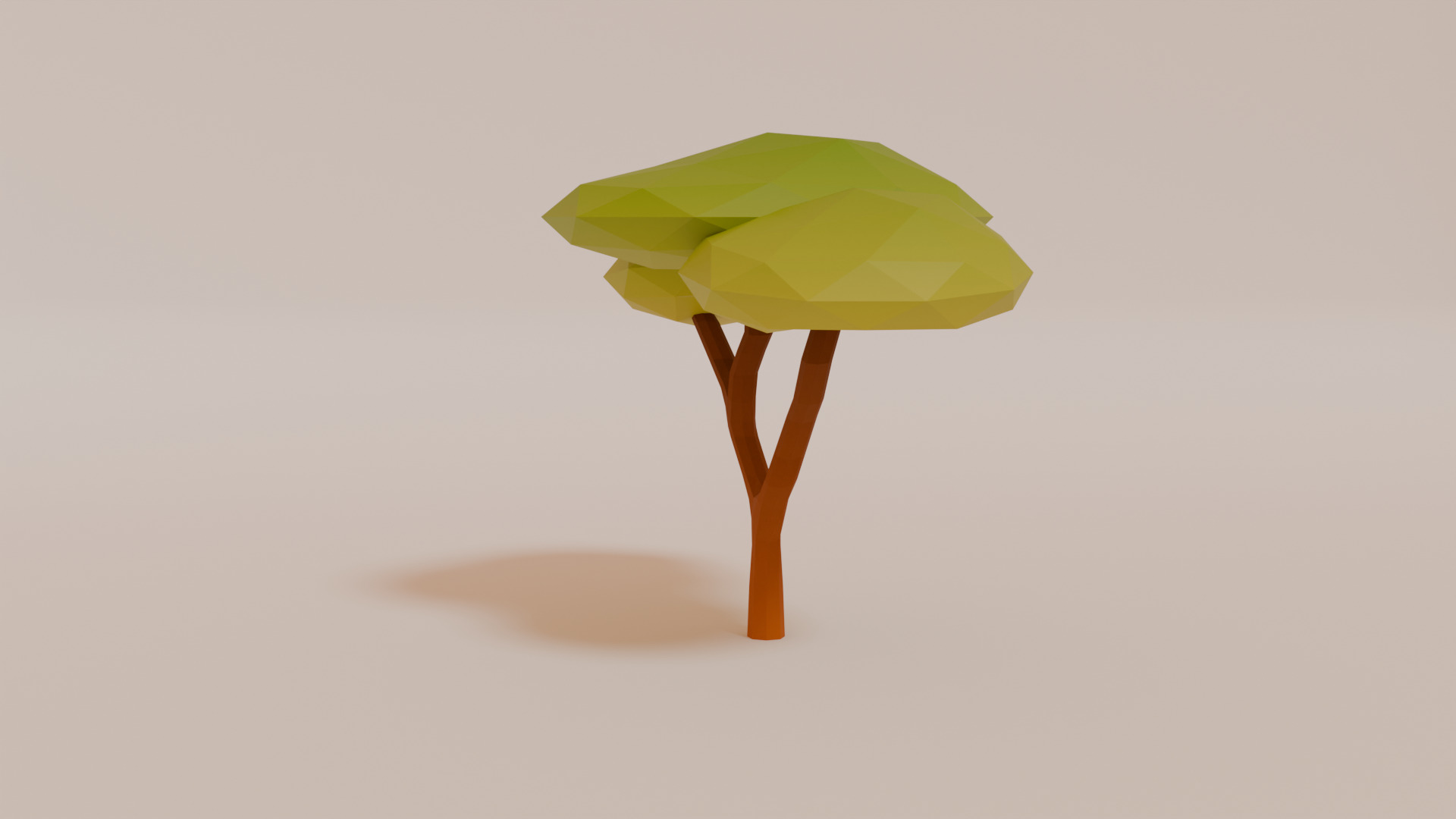 Tree Low Poly Low-poly 3D model_4