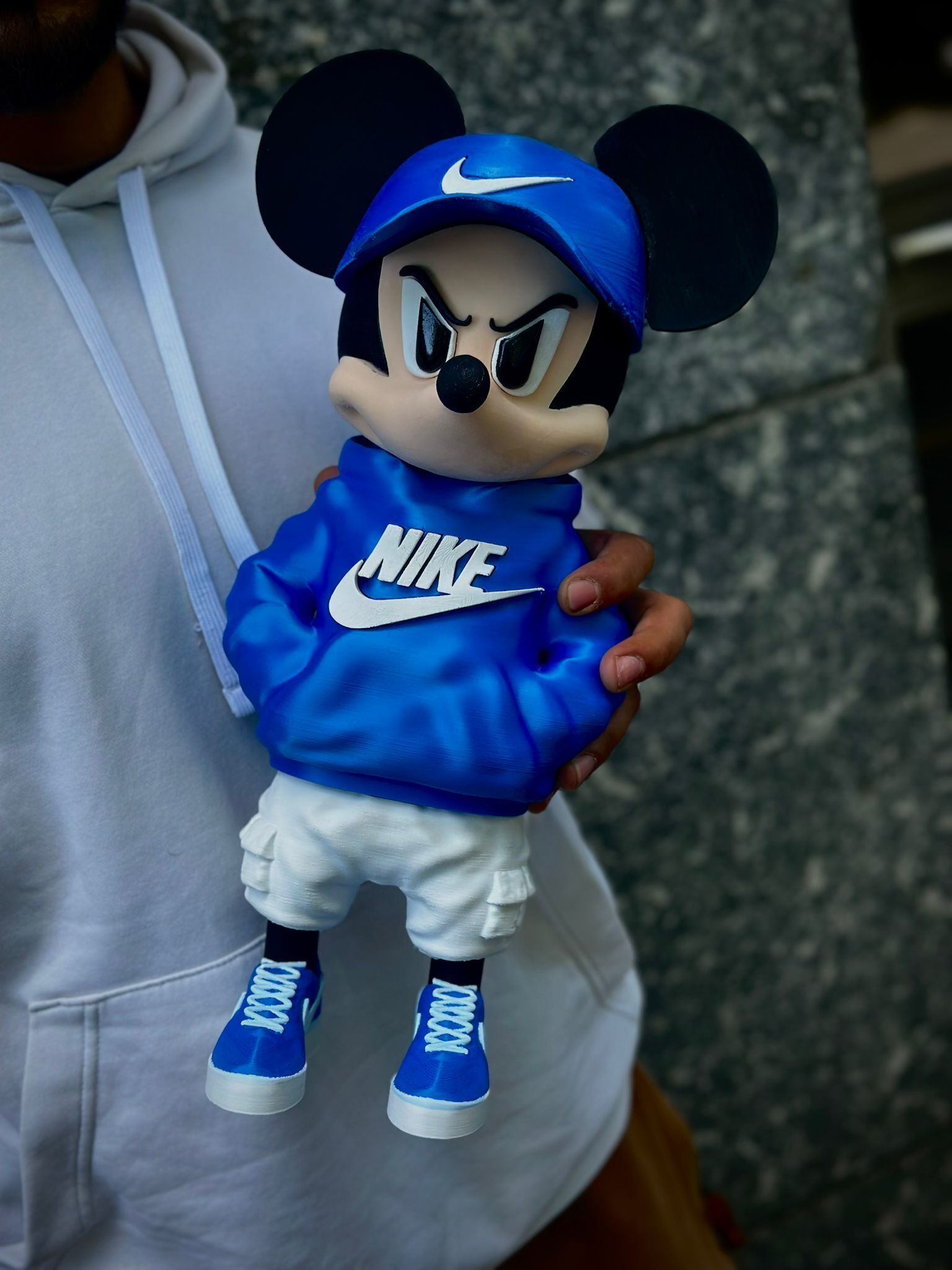 Mickey Mouse Urban Vibes Fan Art Ready To Print Multiparts  3D print model_2