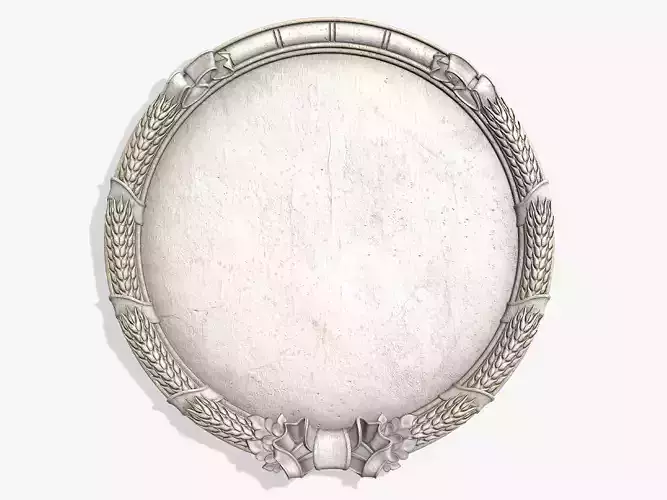 Round Moulding Plaster Frame 3D model