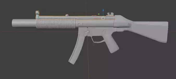 3d model of mp5