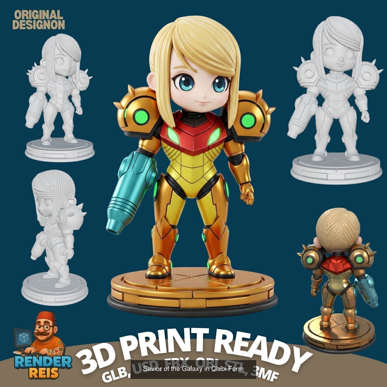 27 Mini Hero Figures  3D Printable Character Collection Set _28