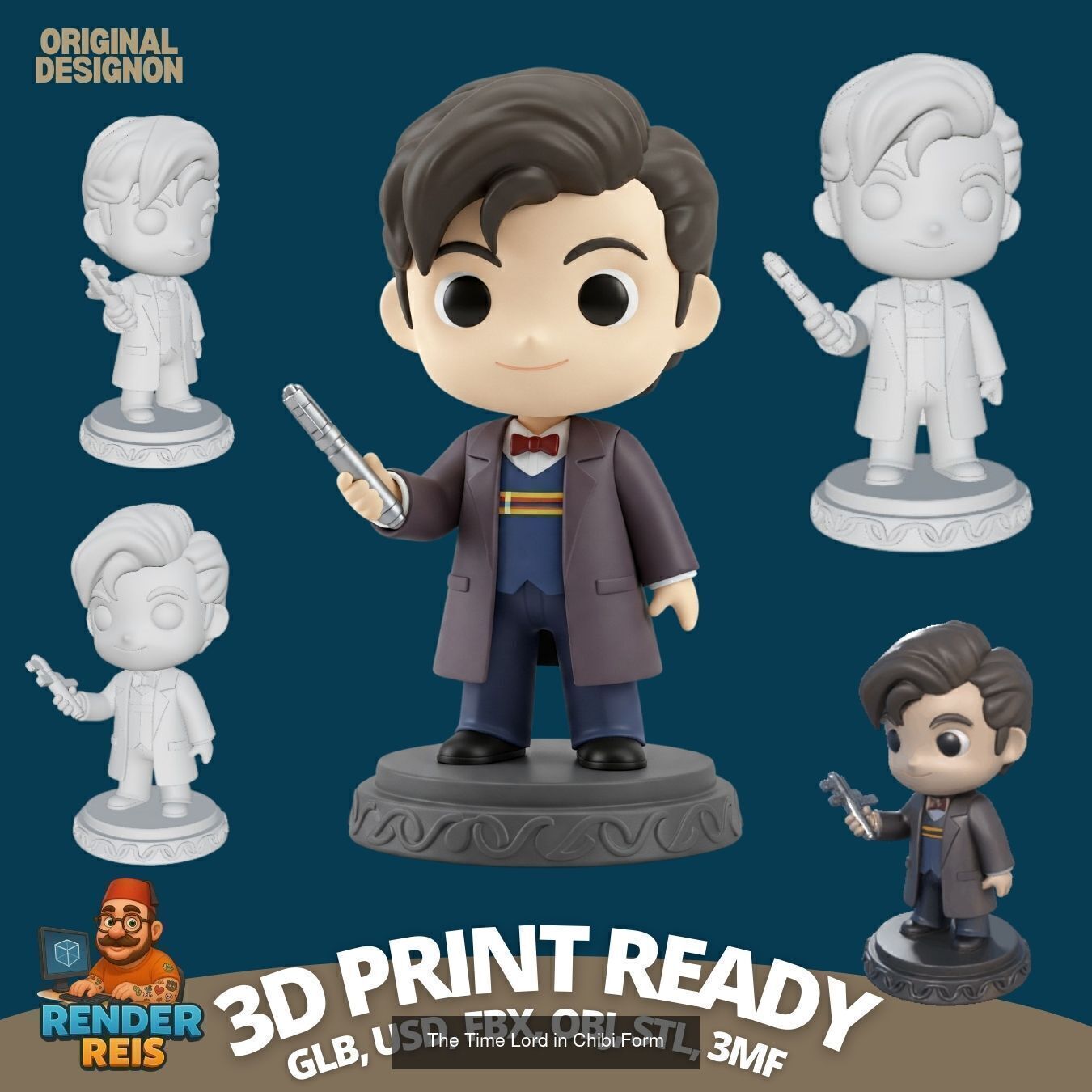 27 Mini Hero Figures  3D Printable Character Collection Set _27