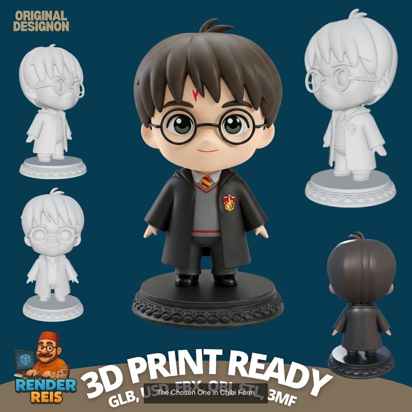 27 Mini Hero Figures  3D Printable Character Collection Set _26