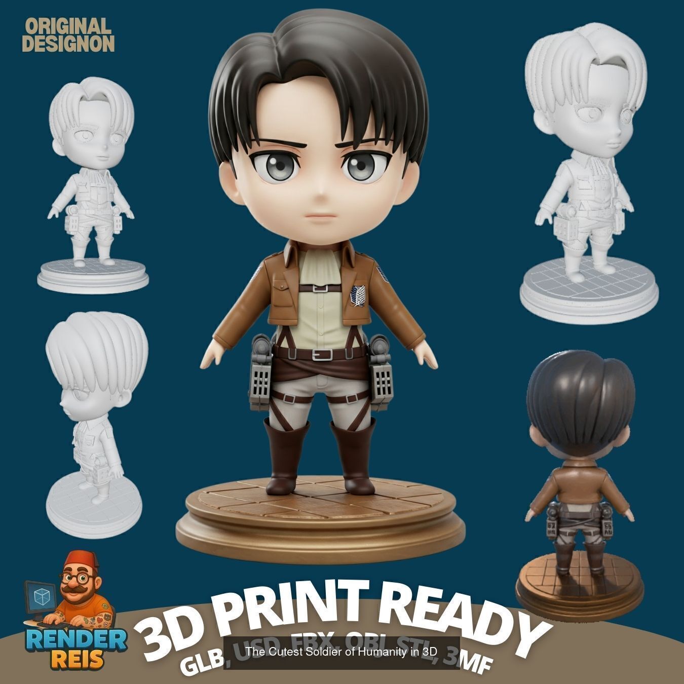 27 Mini Hero Figures  3D Printable Character Collection Set _9