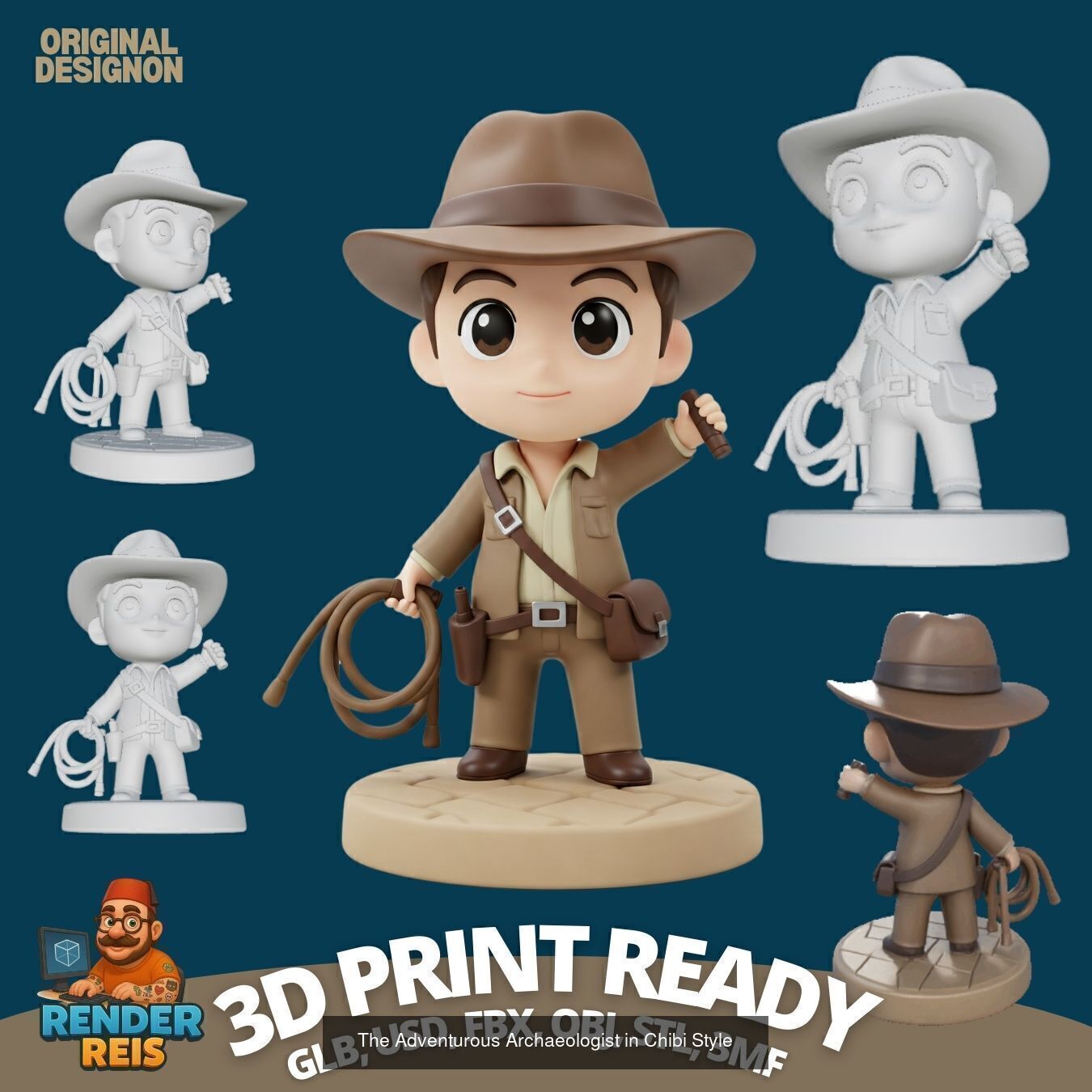 27 Mini Hero Figures  3D Printable Character Collection Set _20