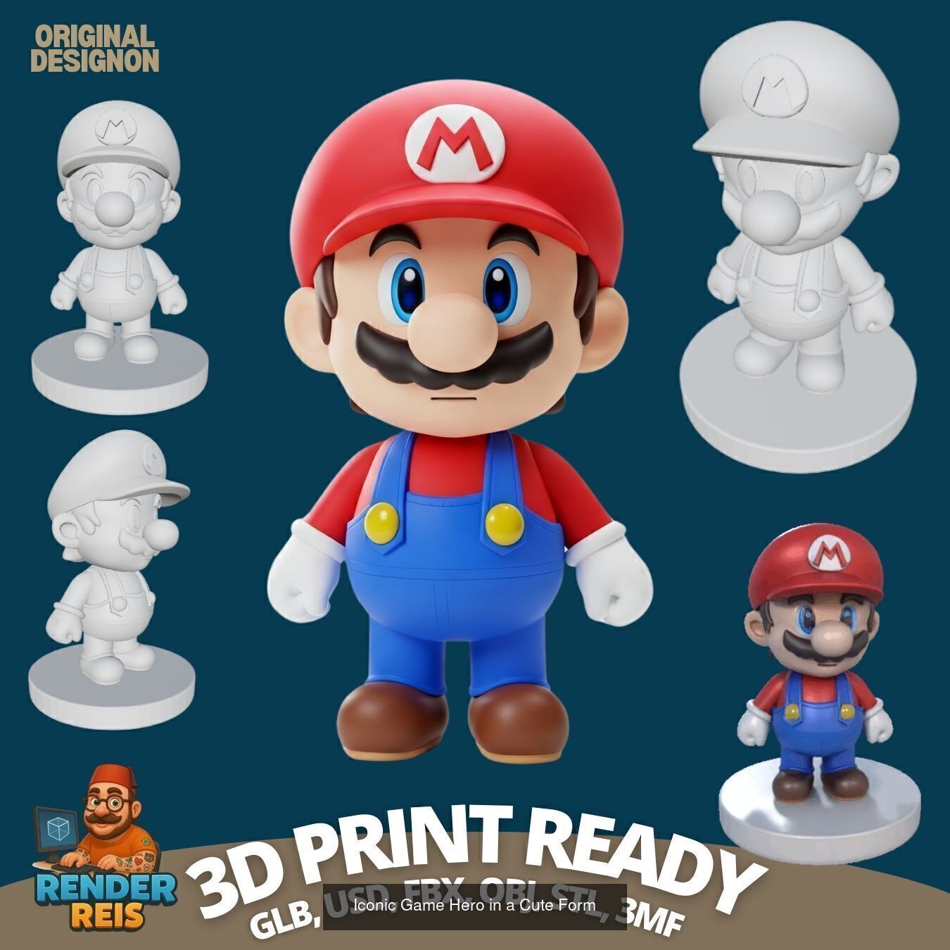 27 Mini Hero Figures  3D Printable Character Collection Set _23